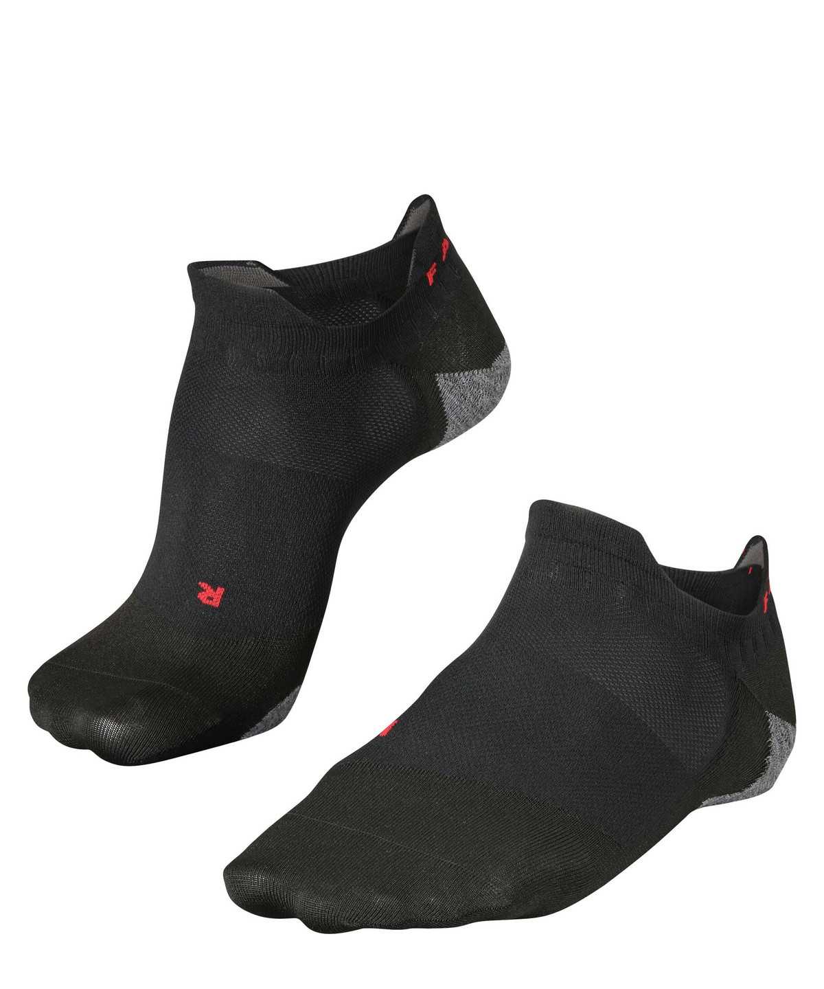 No Show Socks Falke RU5 Race Invisible Running Invisibles Męskie Czarne | EMTRNW-690