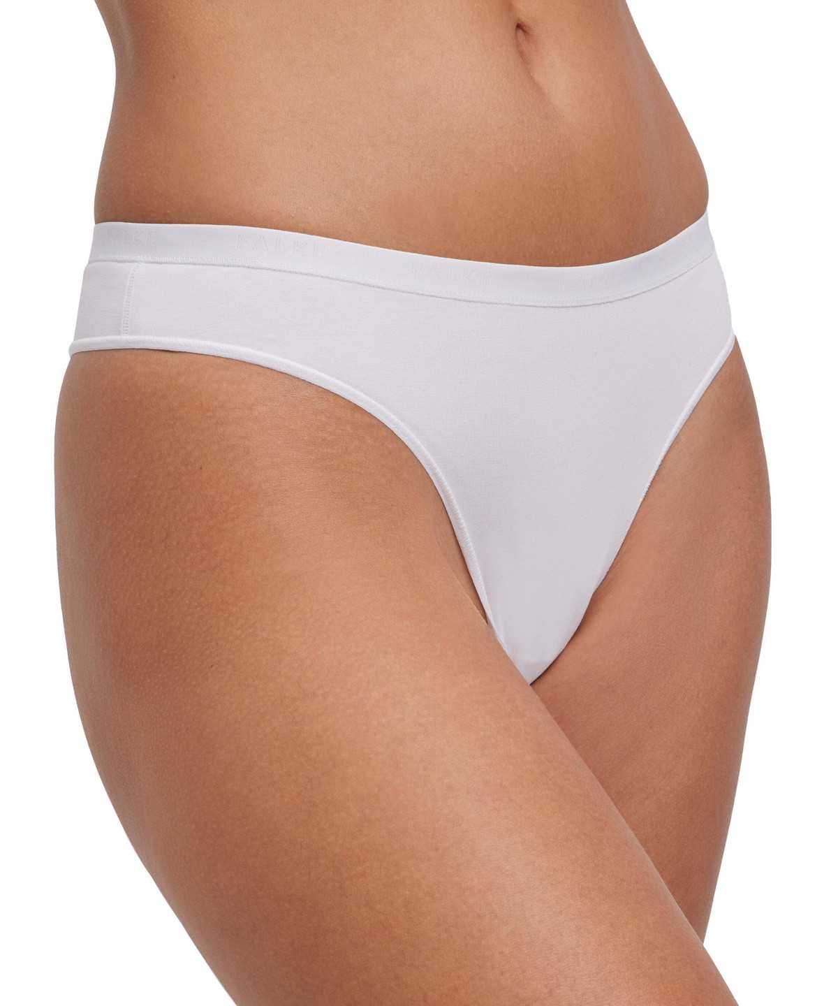 Panties & Slips Falke 2-Pack Thong Daily Comfort Damskie Białe | TULQFA-358