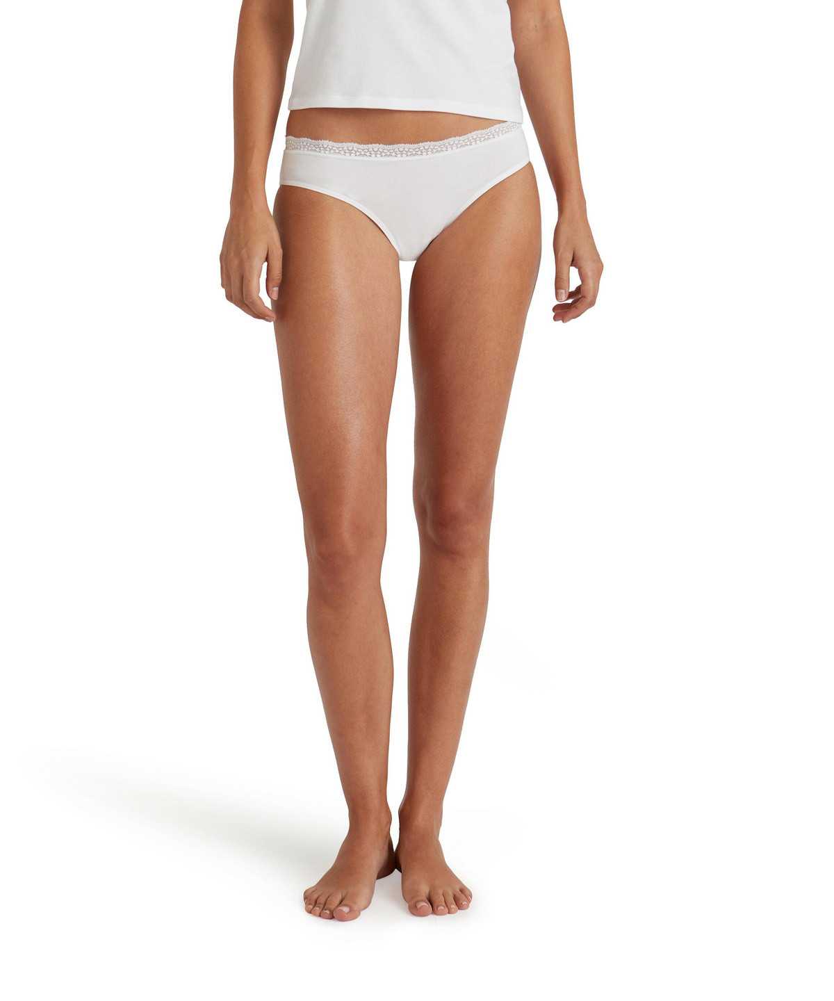 Panties & Slips Falke Slip Daily Lace Damskie Białe | BNKLXZ-629