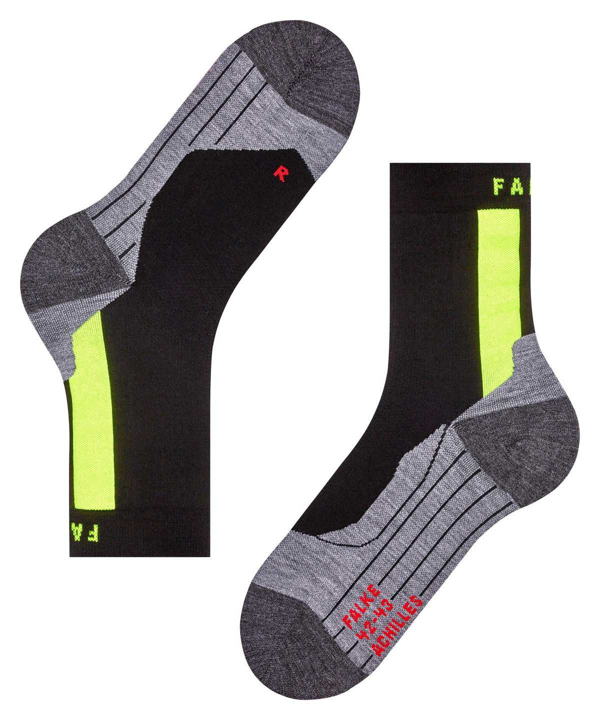 Skarpetki Falke Achilles Socks Health Męskie Czarne | MPCBTX-875