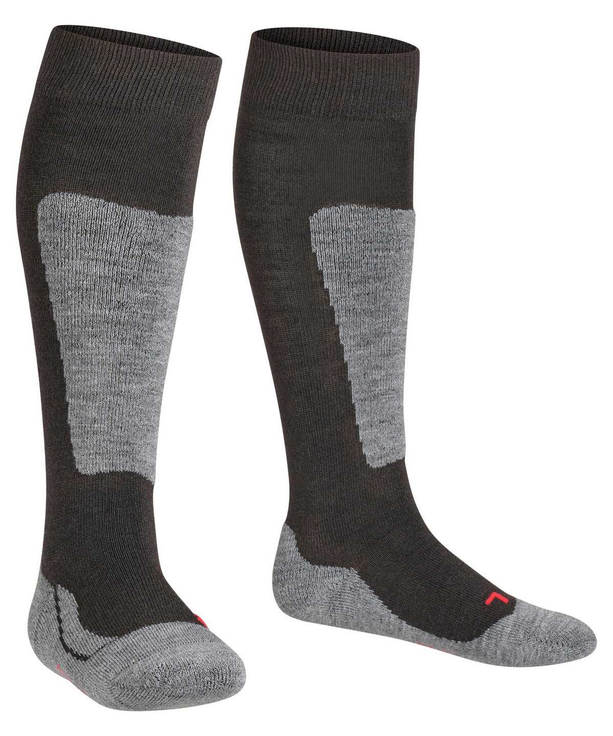 Skarpetki Falke Active Ski Knee-high Socks Dziecięce Czarne | AEUBKI-584