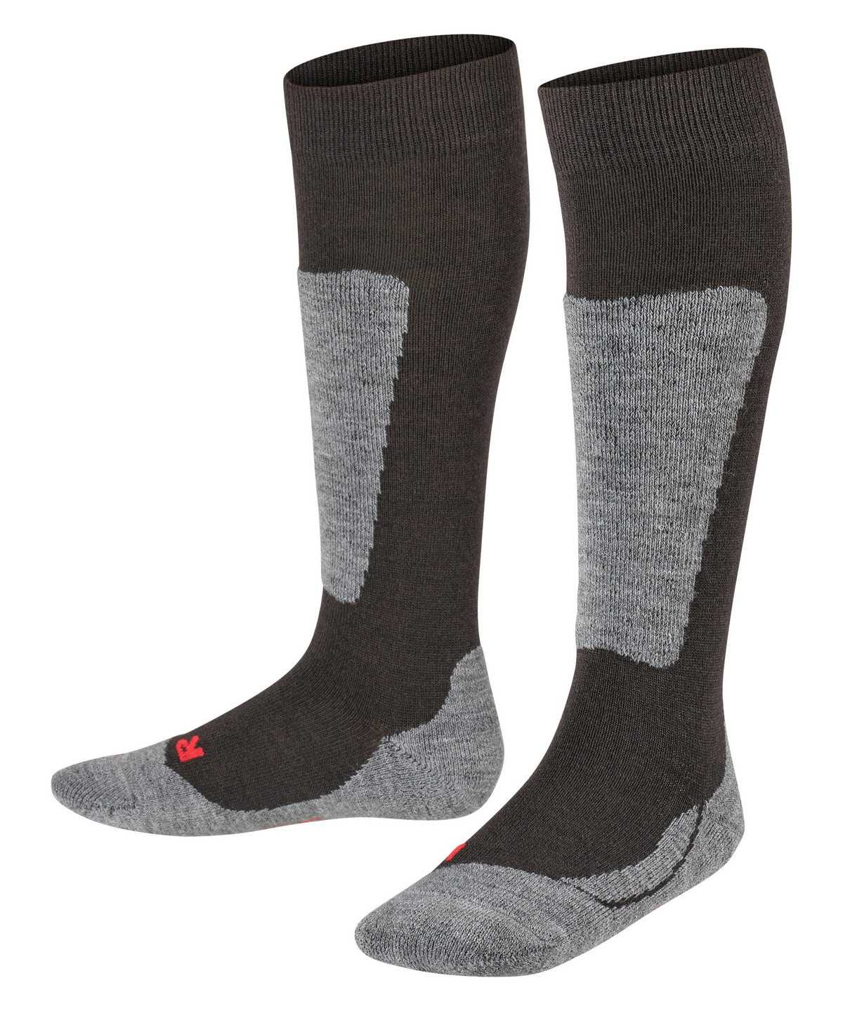 Skarpetki Falke Active Ski Knee-high Socks Dziecięce Czarne | AEUBKI-584