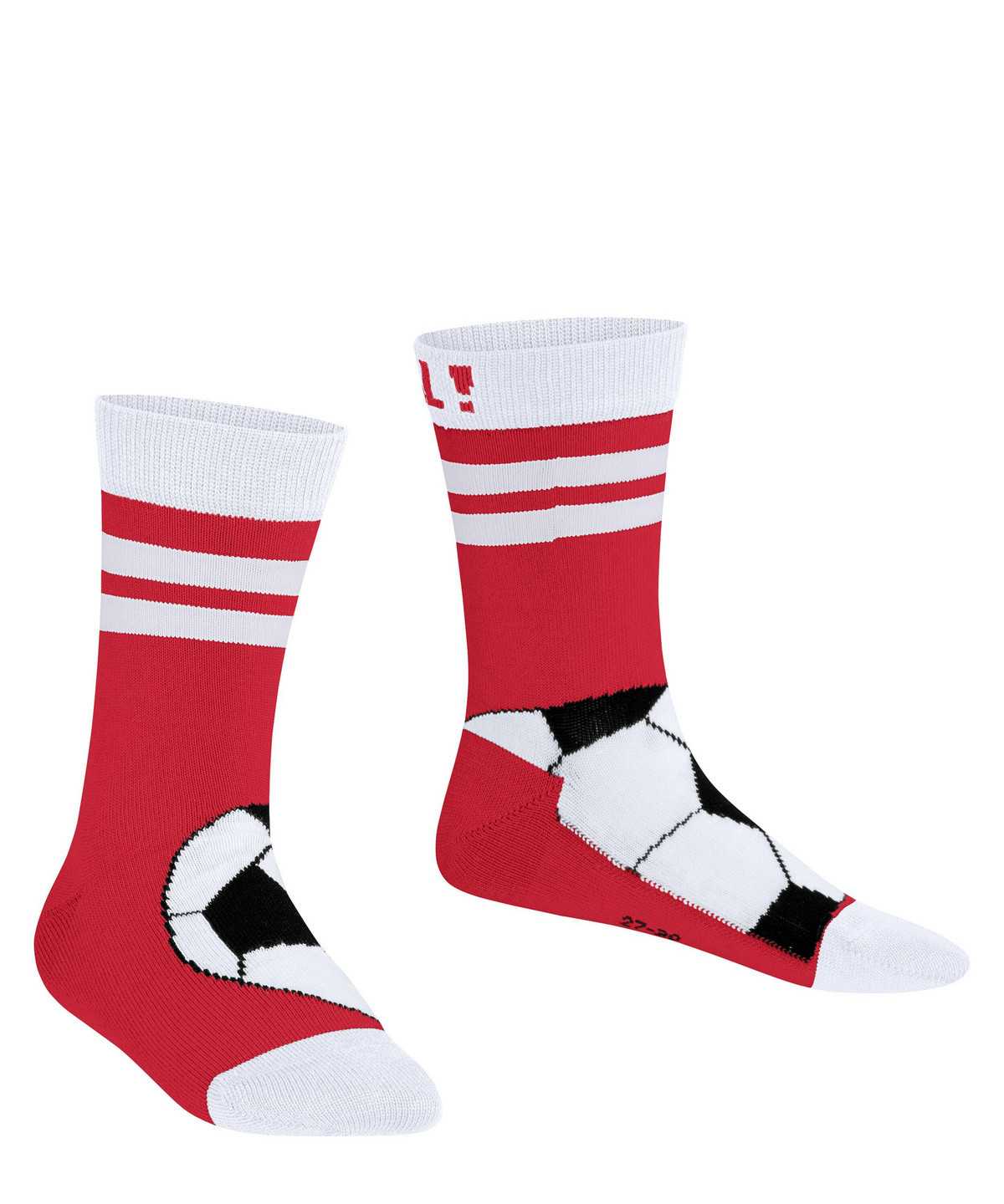 Skarpetki Falke Active Soccer Socks Dziecięce Czerwone | QBKJEM-472