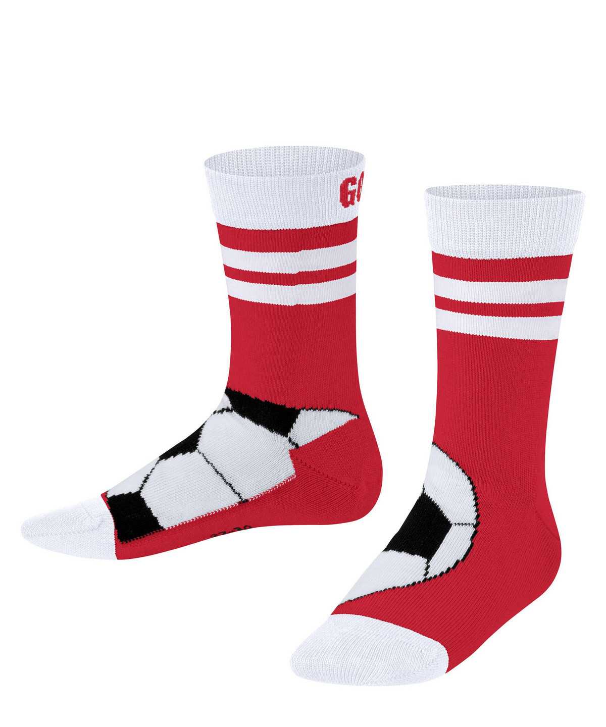 Skarpetki Falke Active Soccer Socks Dziecięce Czerwone | QBKJEM-472