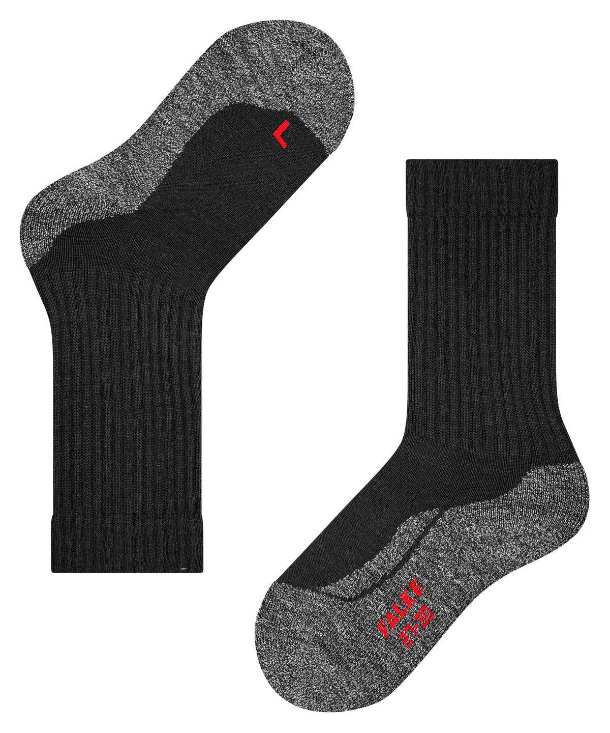 Skarpetki Falke Active Warm Socks Dziecięce Czarne | QJNIDU-741