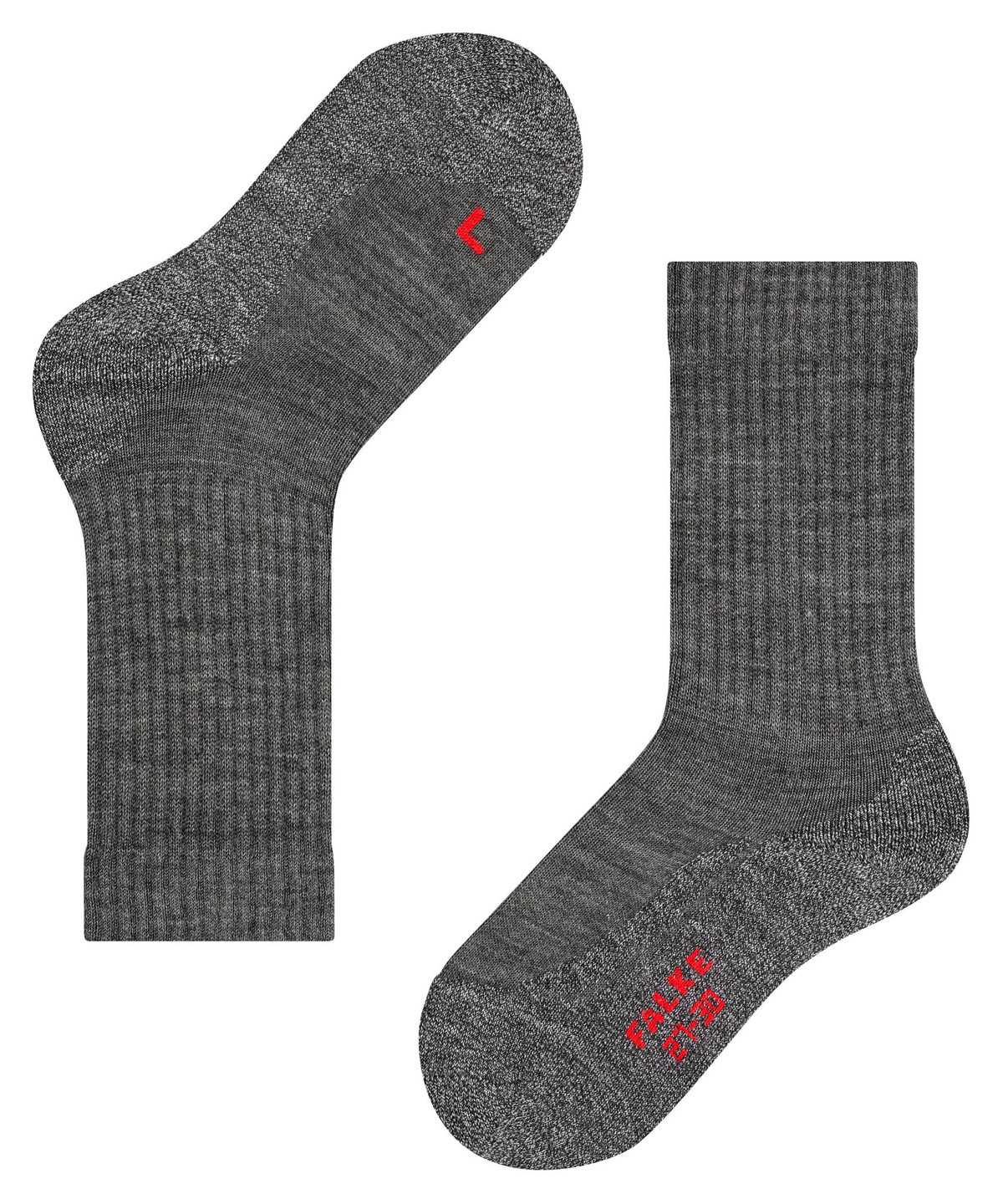 Skarpetki Falke Active Warm Socks Dziecięce Szare | AGJXKI-894