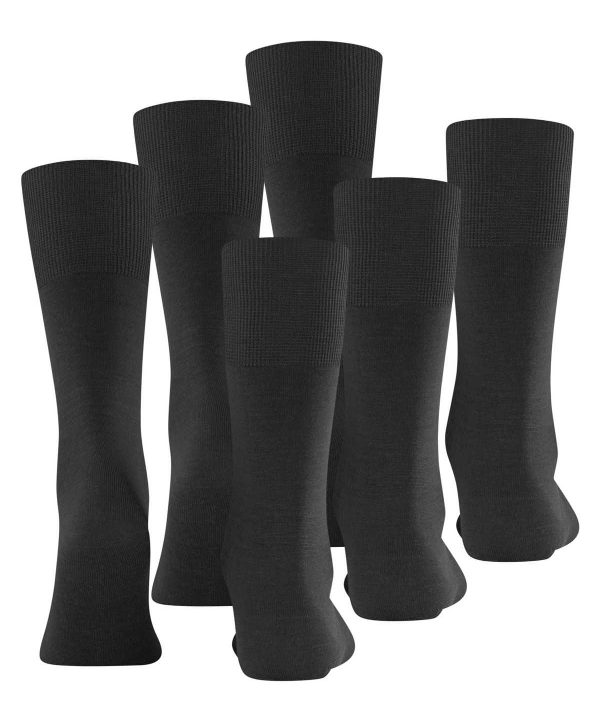 Skarpetki Falke Airport 3-Pack Socks Męskie Czarne | VMGXRI-542