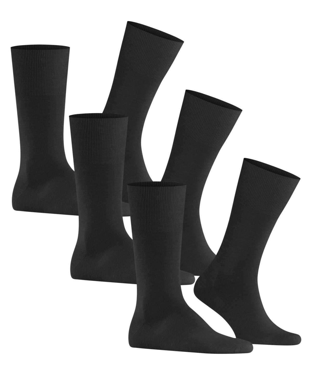 Skarpetki Falke Airport 3-Pack Socks Męskie Czarne | VMGXRI-542