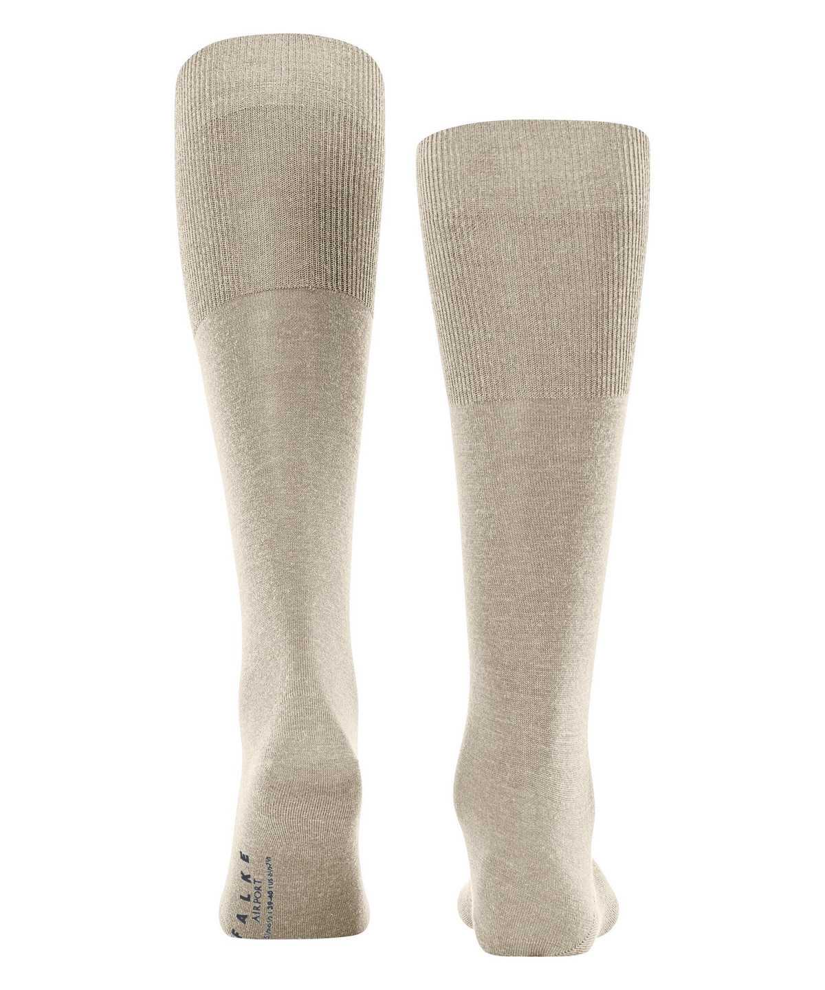 Skarpetki Falke Airport Knee-high Socks Męskie Beżowe | JUOMHD-804