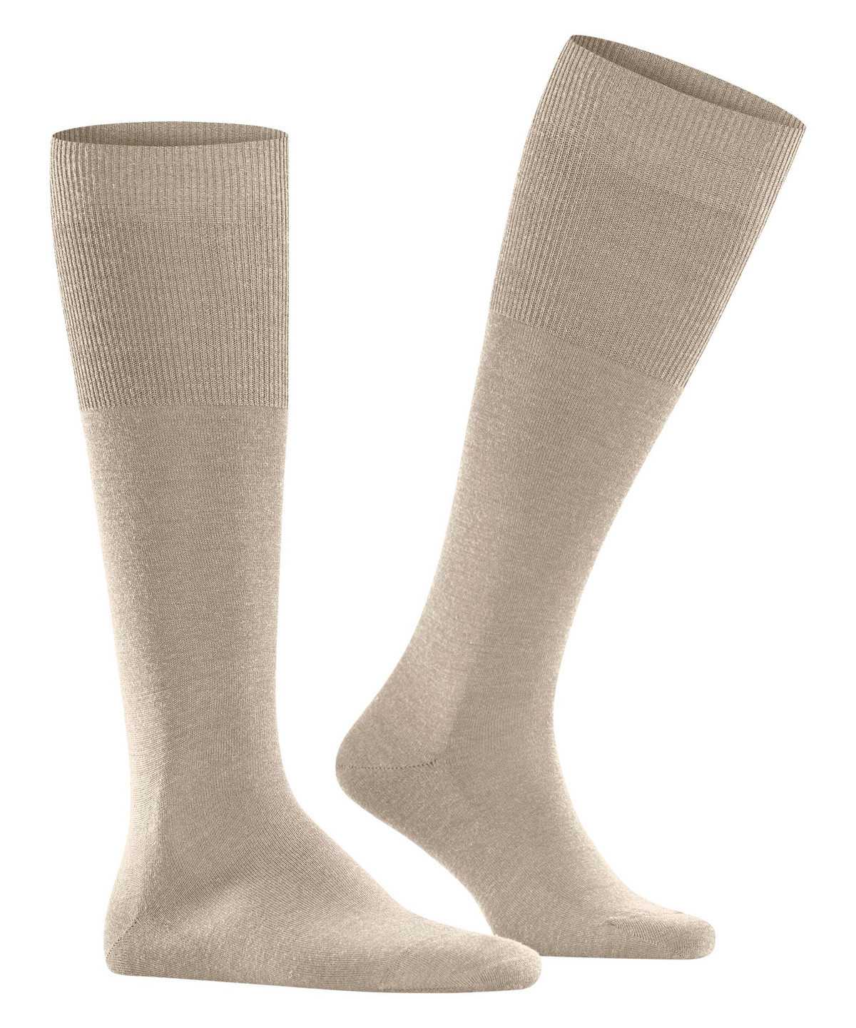 Skarpetki Falke Airport Knee-high Socks Męskie Beżowe | JUOMHD-804