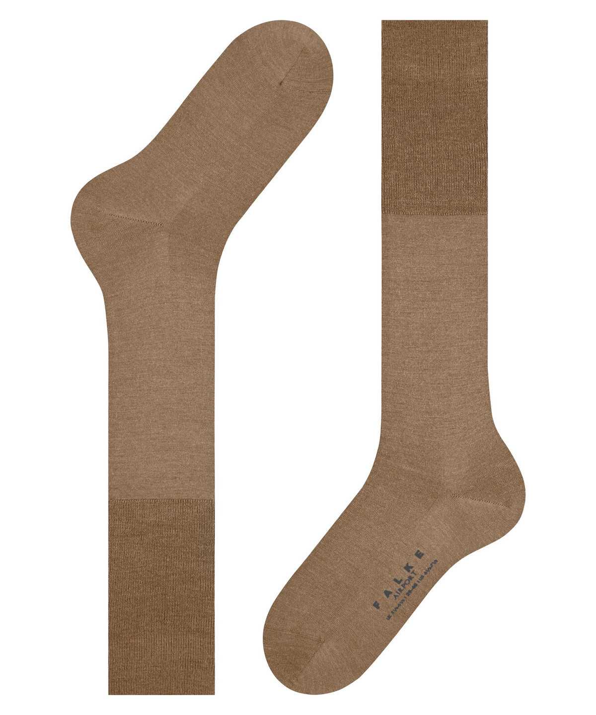 Skarpetki Falke Airport Knee-high Socks Męskie Brązowe | ZJWUPG-968