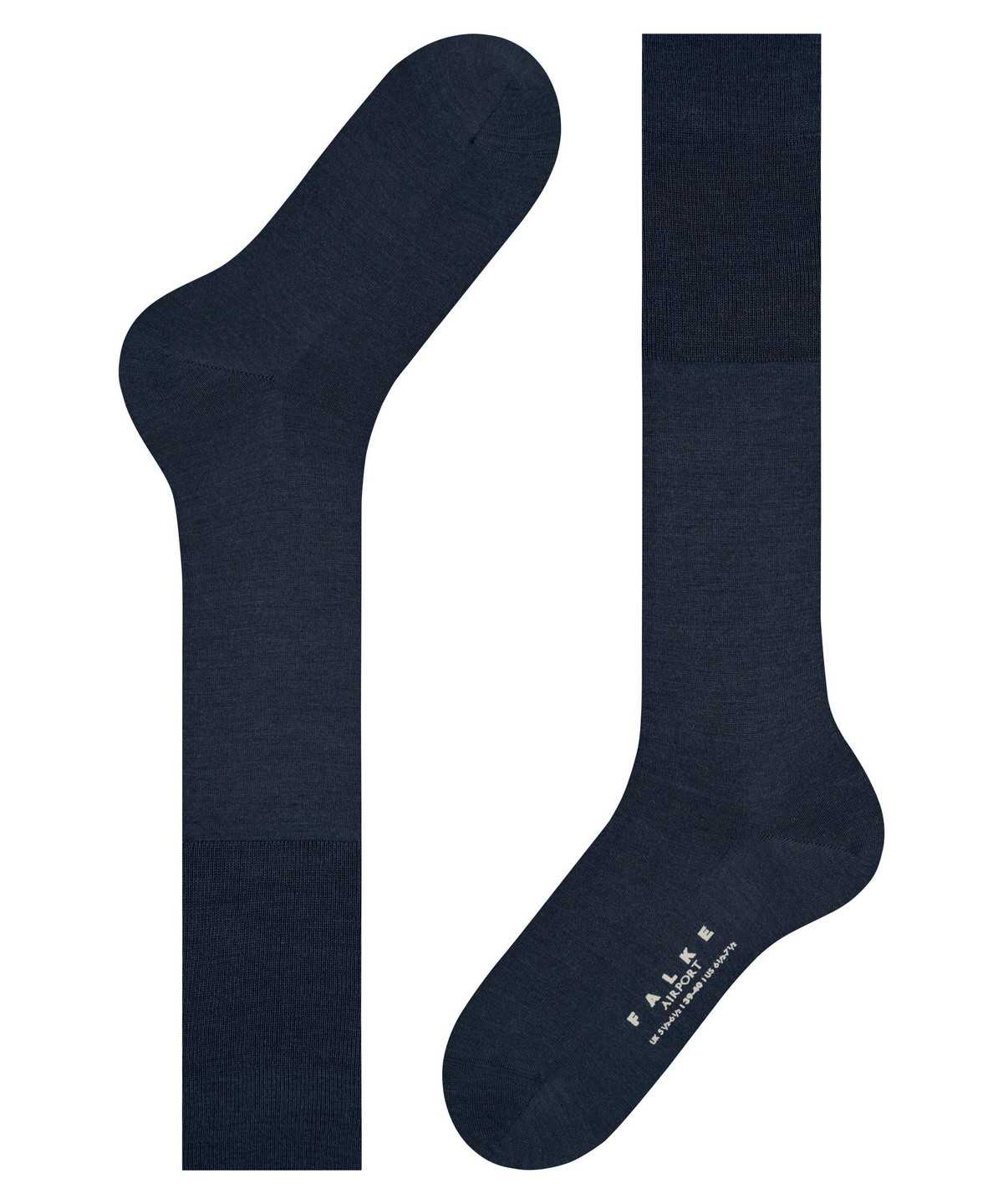 Skarpetki Falke Airport Knee-high Socks Męskie Niebieskie | BWSZMY-428