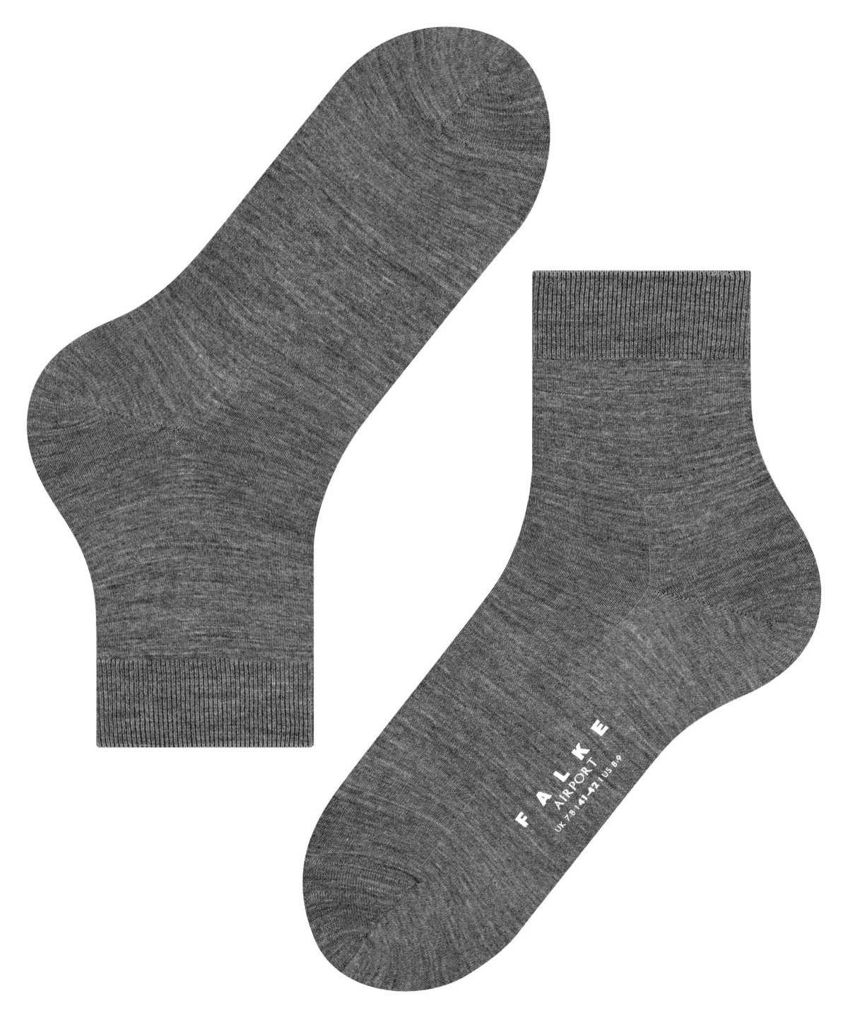 Skarpetki Falke Airport Short sock Męskie Szare | ZKNJCU-905