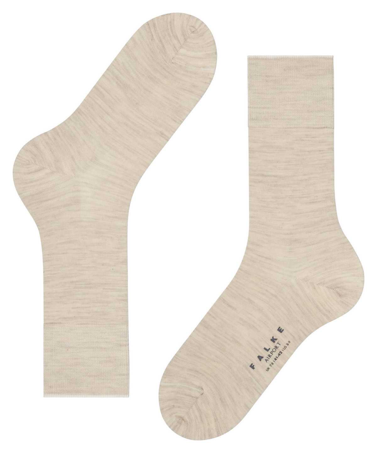 Skarpetki Falke Airport Socks Męskie Beżowe | TUIKDB-156