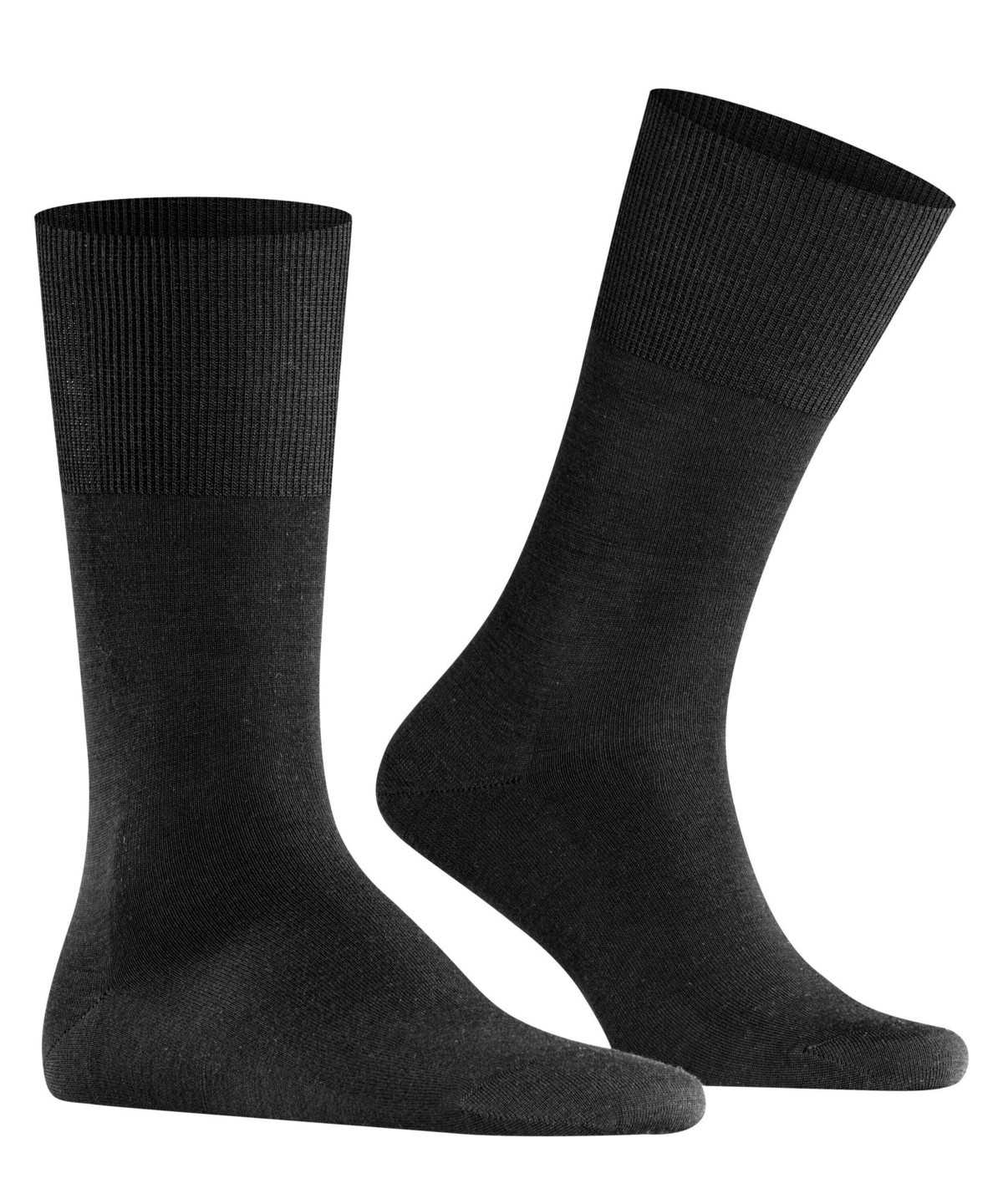 Skarpetki Falke Airport Socks Męskie Czarne | IUXDYV-963