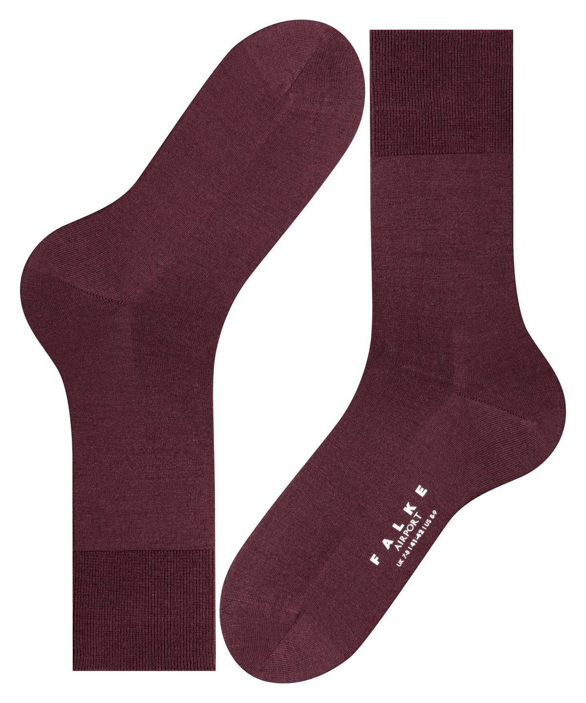 Skarpetki Falke Airport Socks Męskie Czerwone | ETSUZB-571