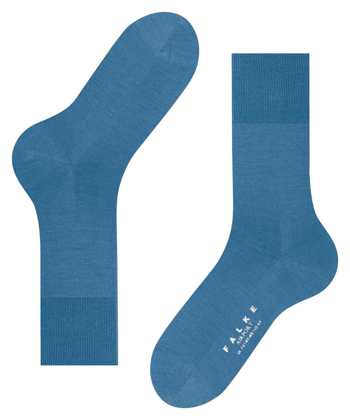 Skarpetki Falke Airport Socks Męskie Niebieskie | MYCVXA-462