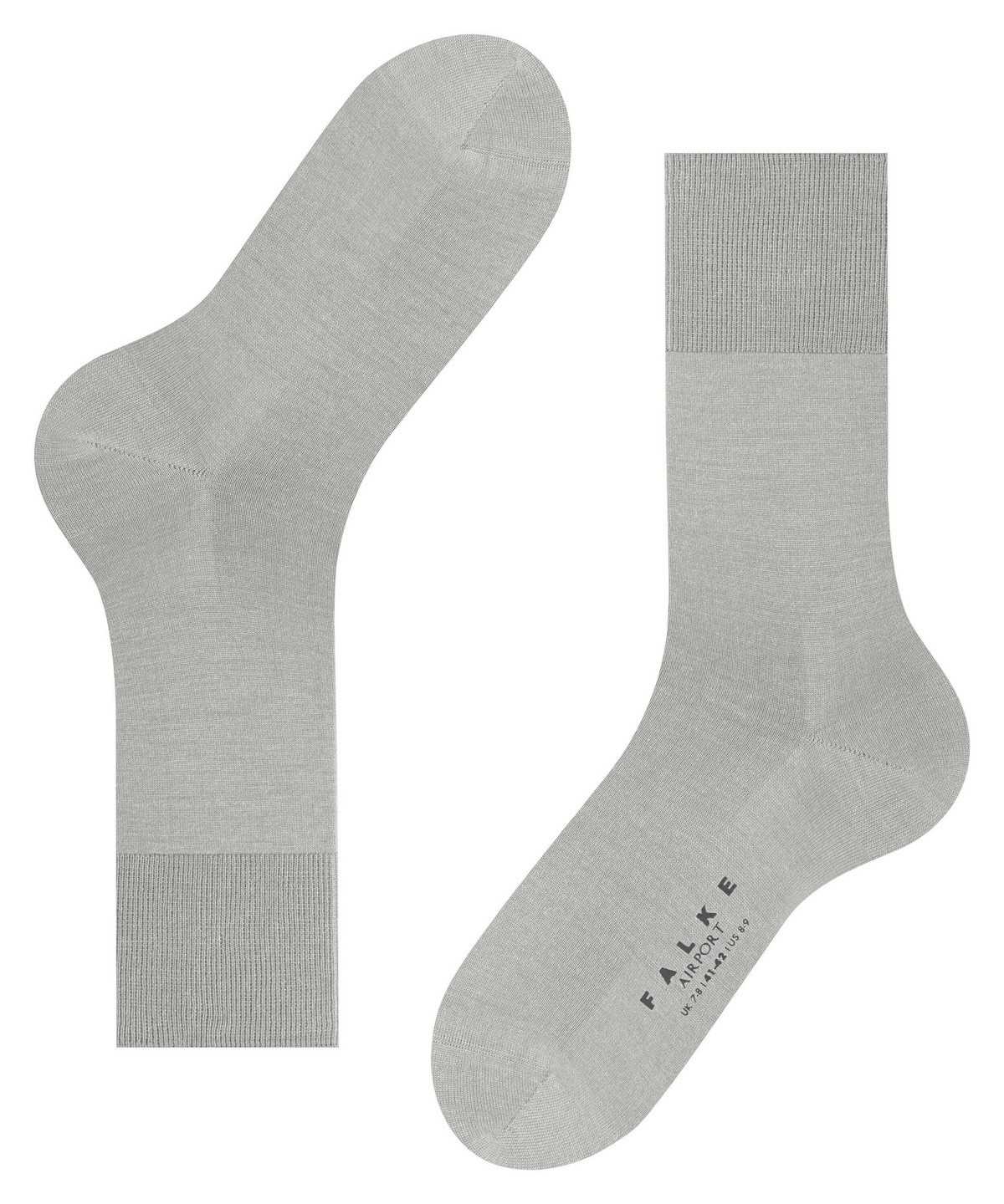 Skarpetki Falke Airport Socks Męskie Szare | UQICBE-643