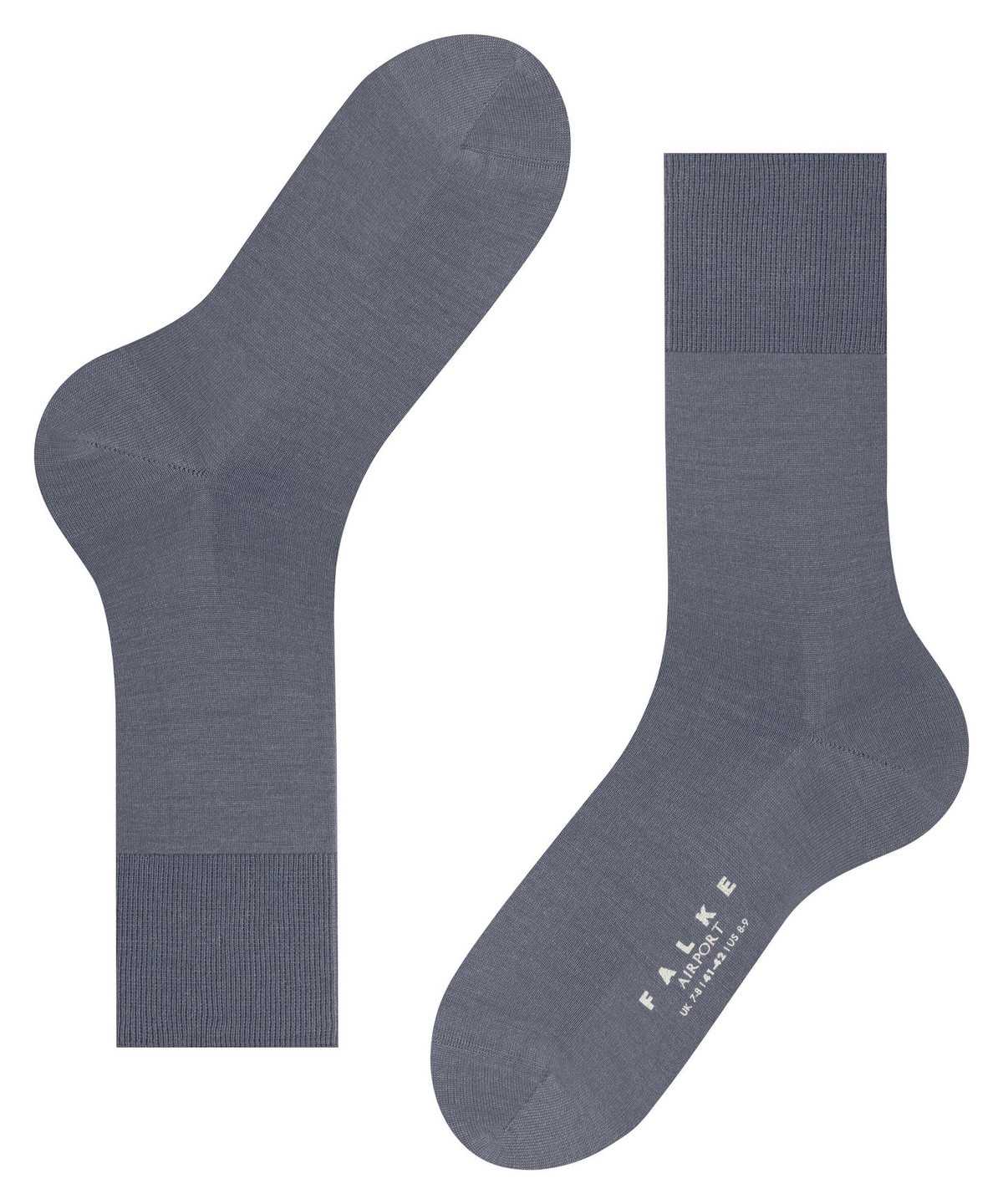 Skarpetki Falke Airport Socks Męskie Szare | KLSBVN-786