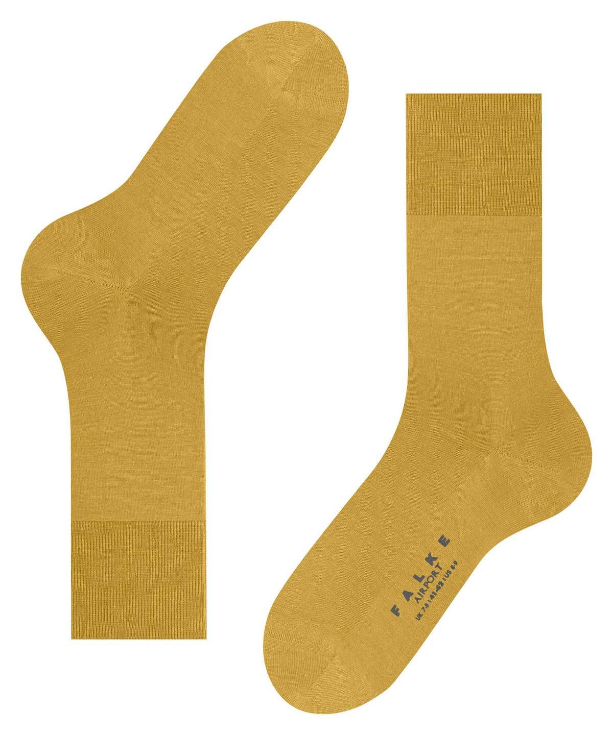 Skarpetki Falke Airport Socks Męskie Żółte | JPDMTX-840