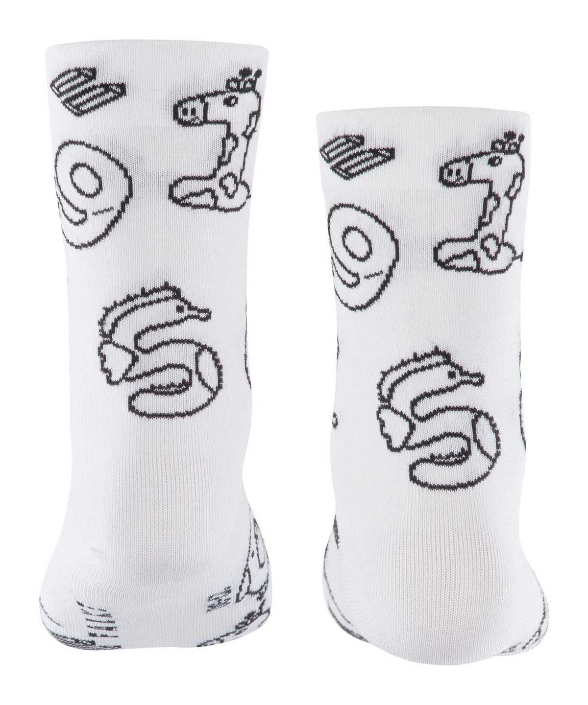 Skarpetki Falke Animal Number Paint Set Socks Dziecięce Białe | VOUQHE-129