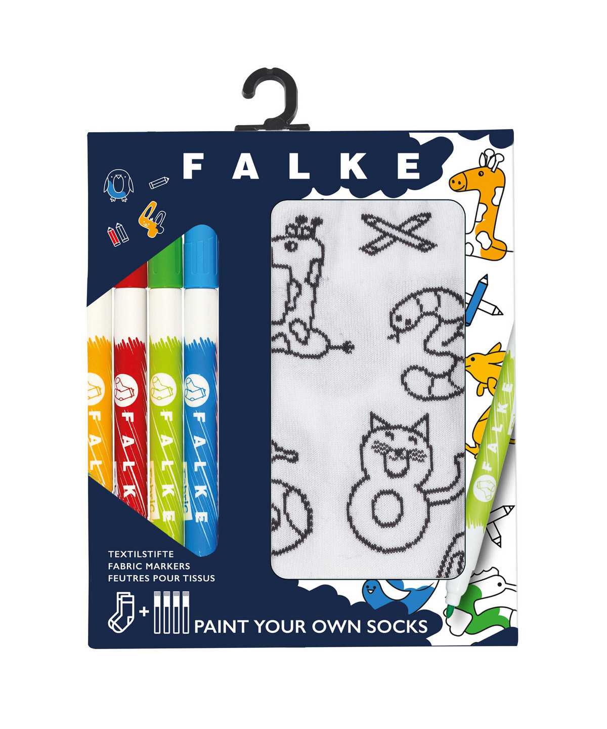 Skarpetki Falke Animal Number Paint Set Socks Dziecięce Białe | VOUQHE-129