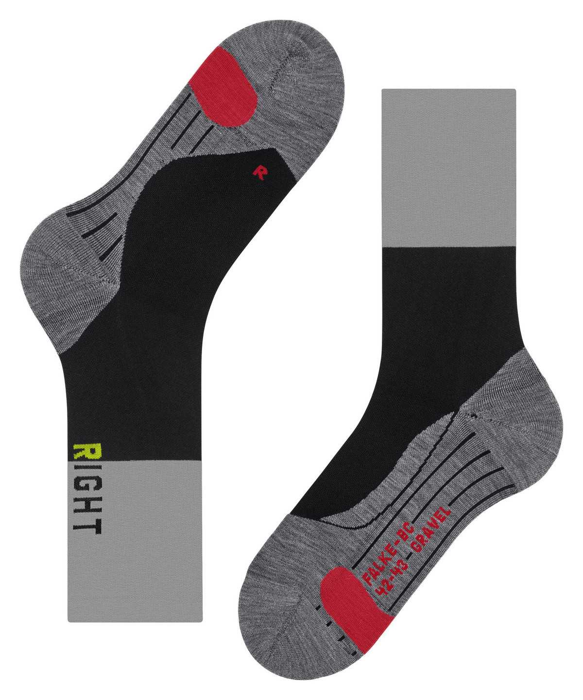 Skarpetki Falke BC Gravel Biking Socks Męskie Czarne | SAHQRE-183