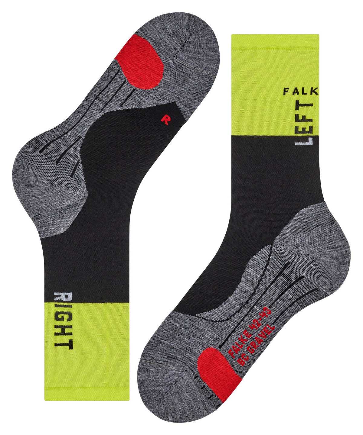 Skarpetki Falke BC Gravel Biking Socks Męskie Czarne | UZFQNE-548