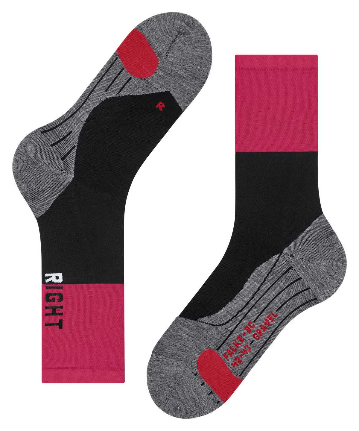 Skarpetki Falke BC Gravel Biking Socks Męskie Czarne | VMSJRZ-231