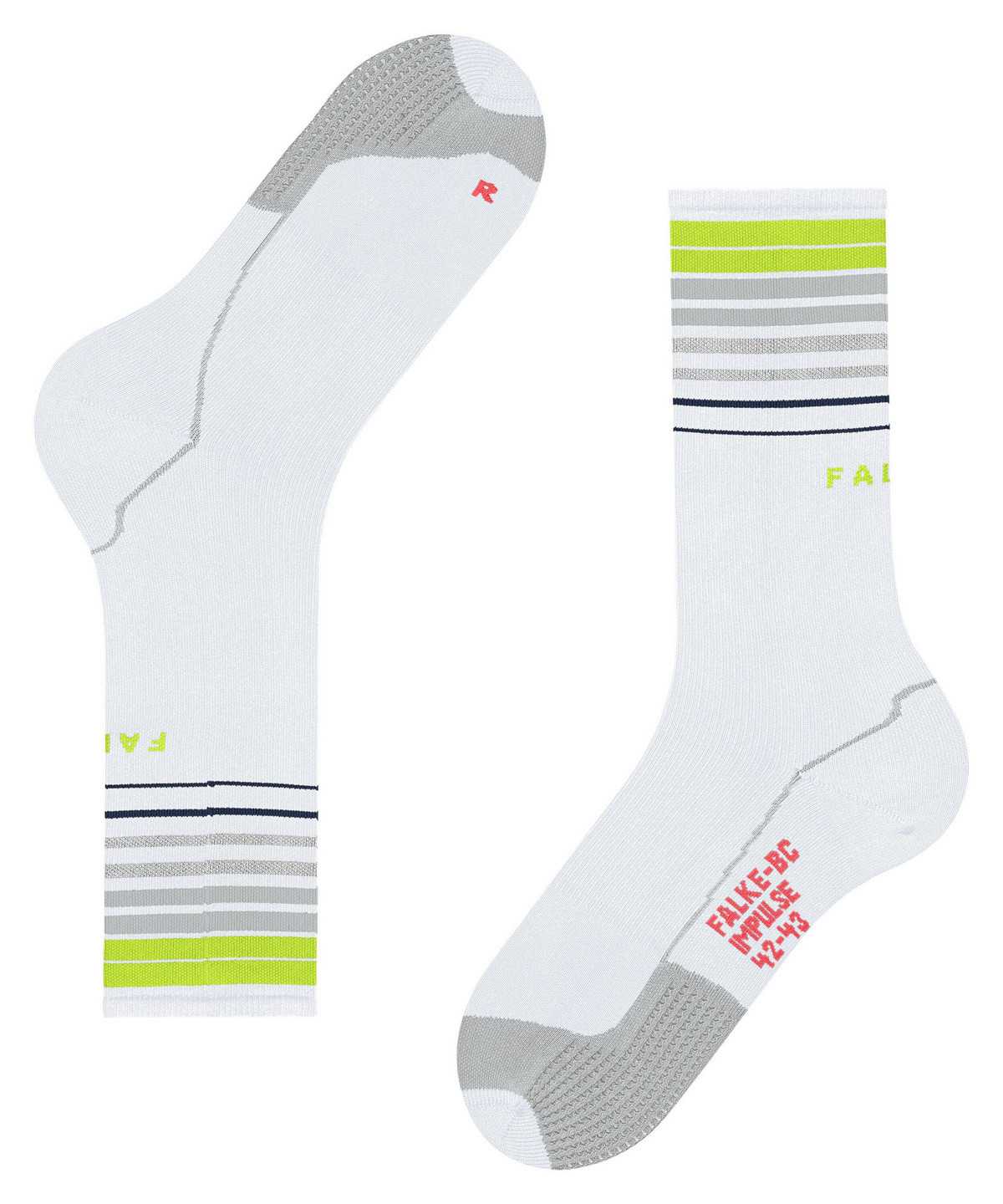 Skarpetki Falke BC Impulse Biking Socks Męskie Białe | FUGNEK-203