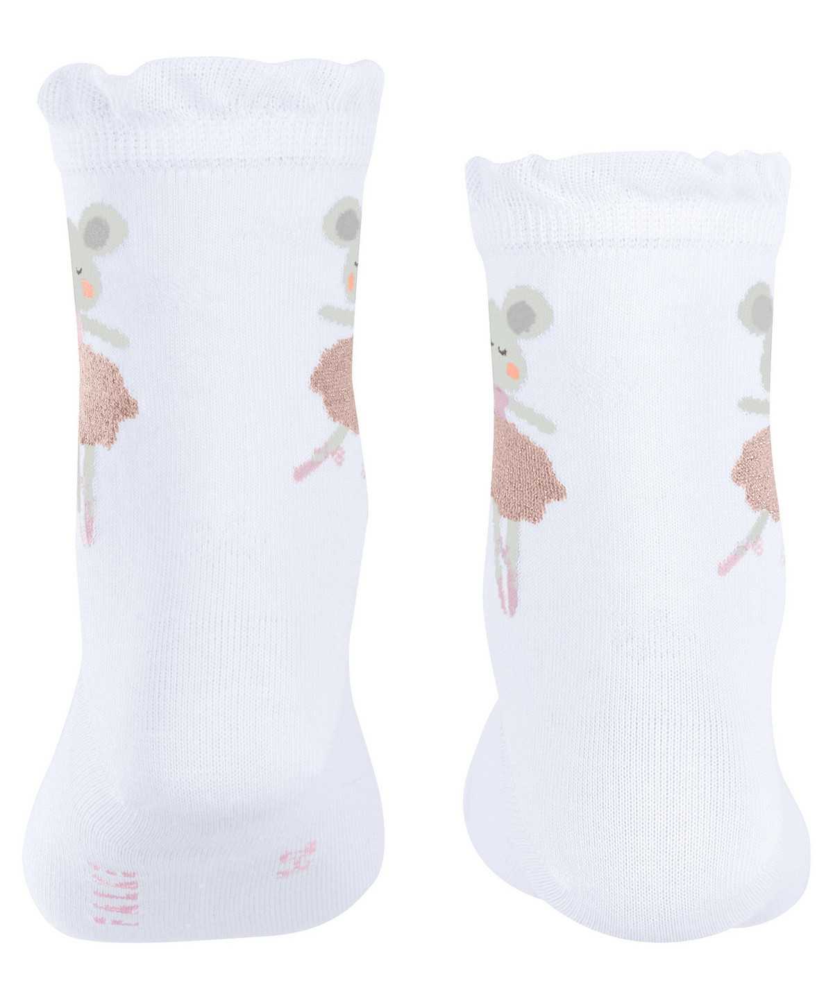 Skarpetki Falke Ballerina Mouse Socks Dziecięce Białe | GHQKBX-035