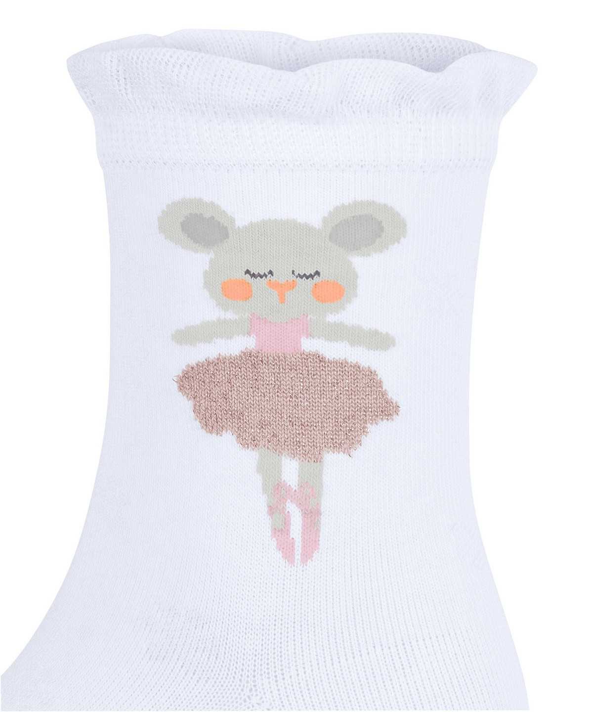 Skarpetki Falke Ballerina Mouse Socks Dziecięce Białe | GHQKBX-035