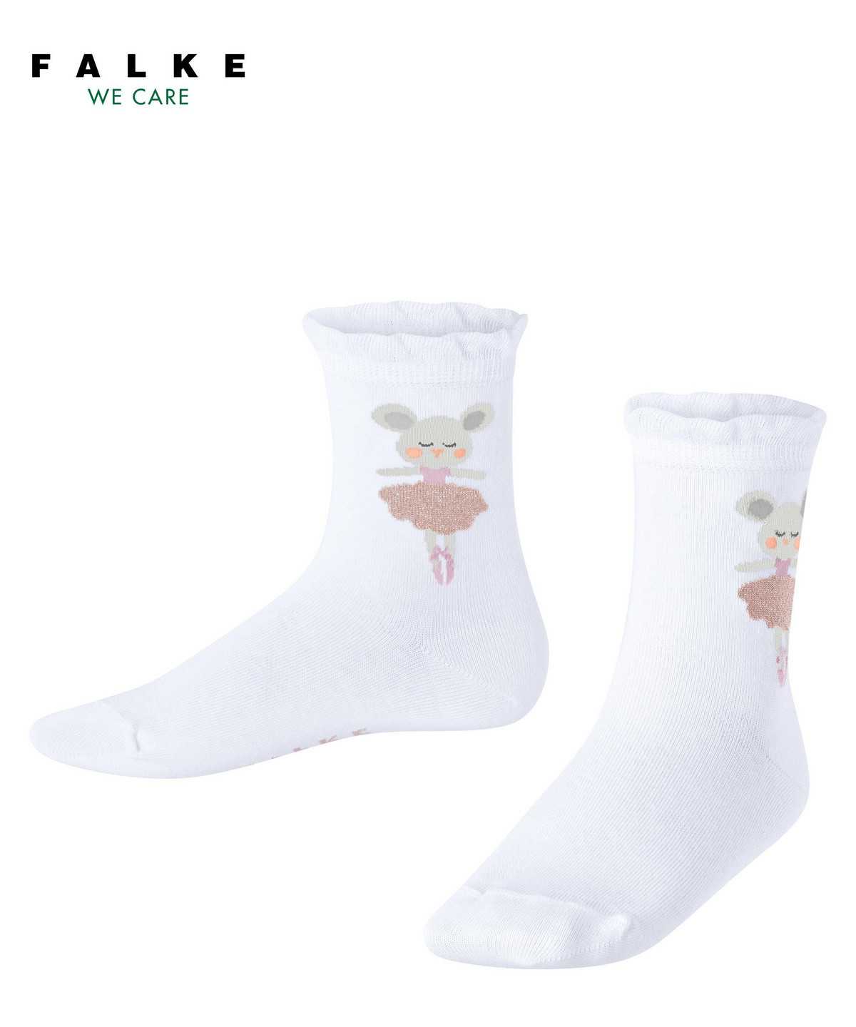 Skarpetki Falke Ballerina Mouse Socks Dziecięce Białe | GHQKBX-035