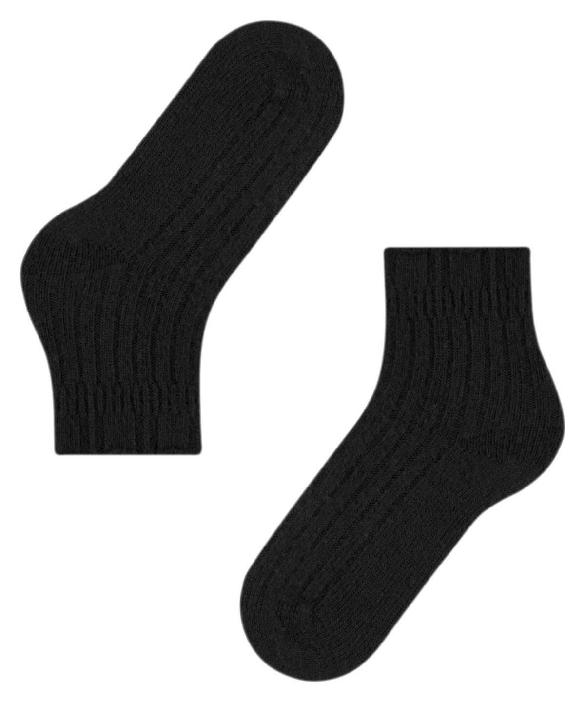 Skarpetki Falke Bedsock Rib House socks Damskie Czarne | OIHGJK-037