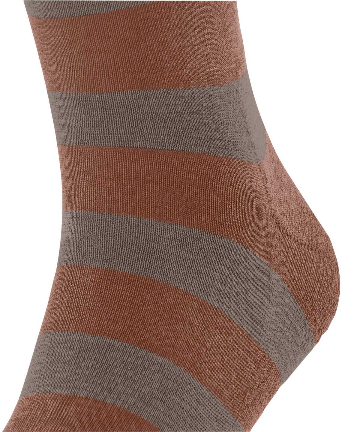 Skarpetki Falke Block Stripe Socks Damskie Brązowe | YFSPBC-762