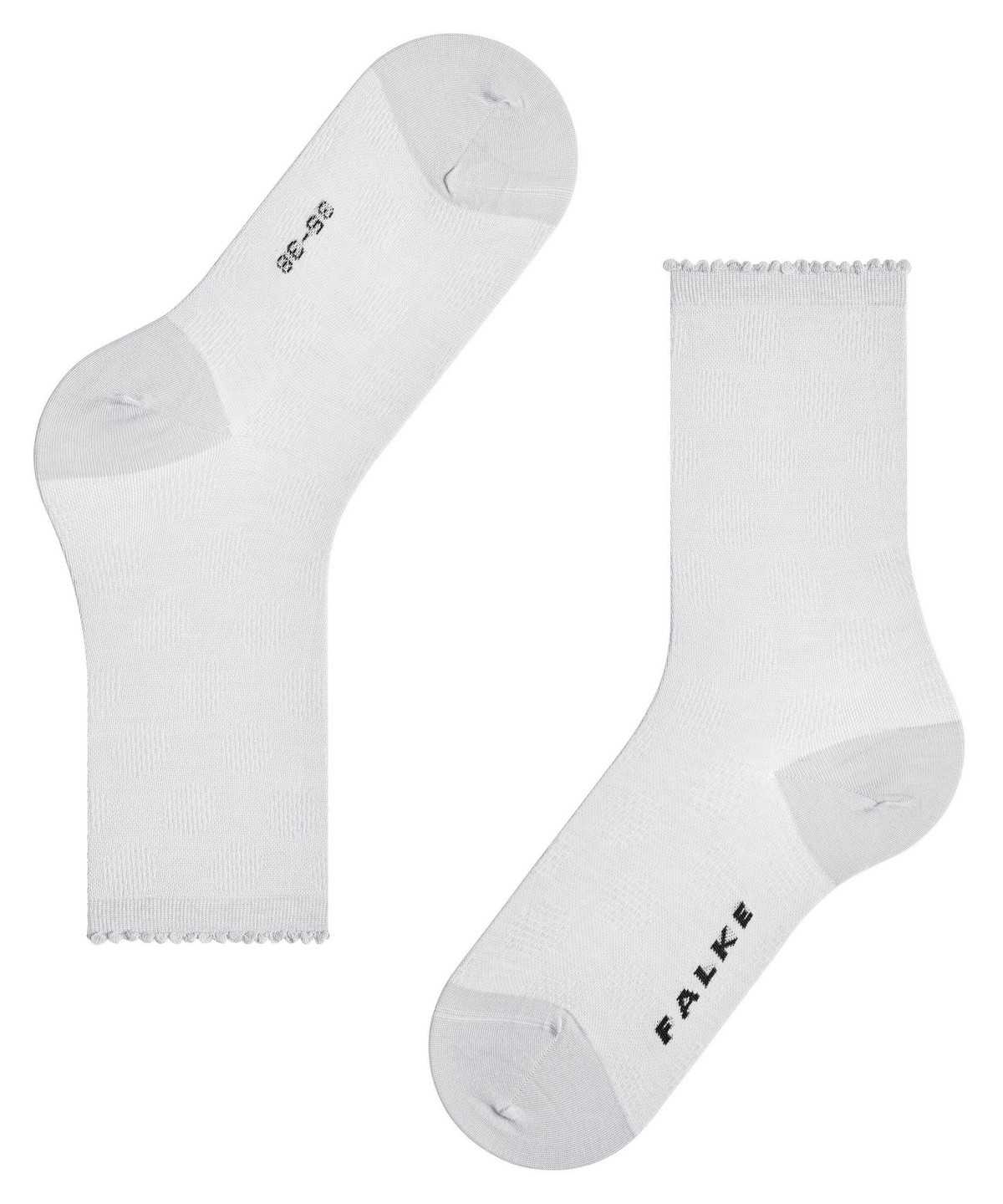 Skarpetki Falke Bold Dot Socks Damskie Białe | OEUYLJ-053