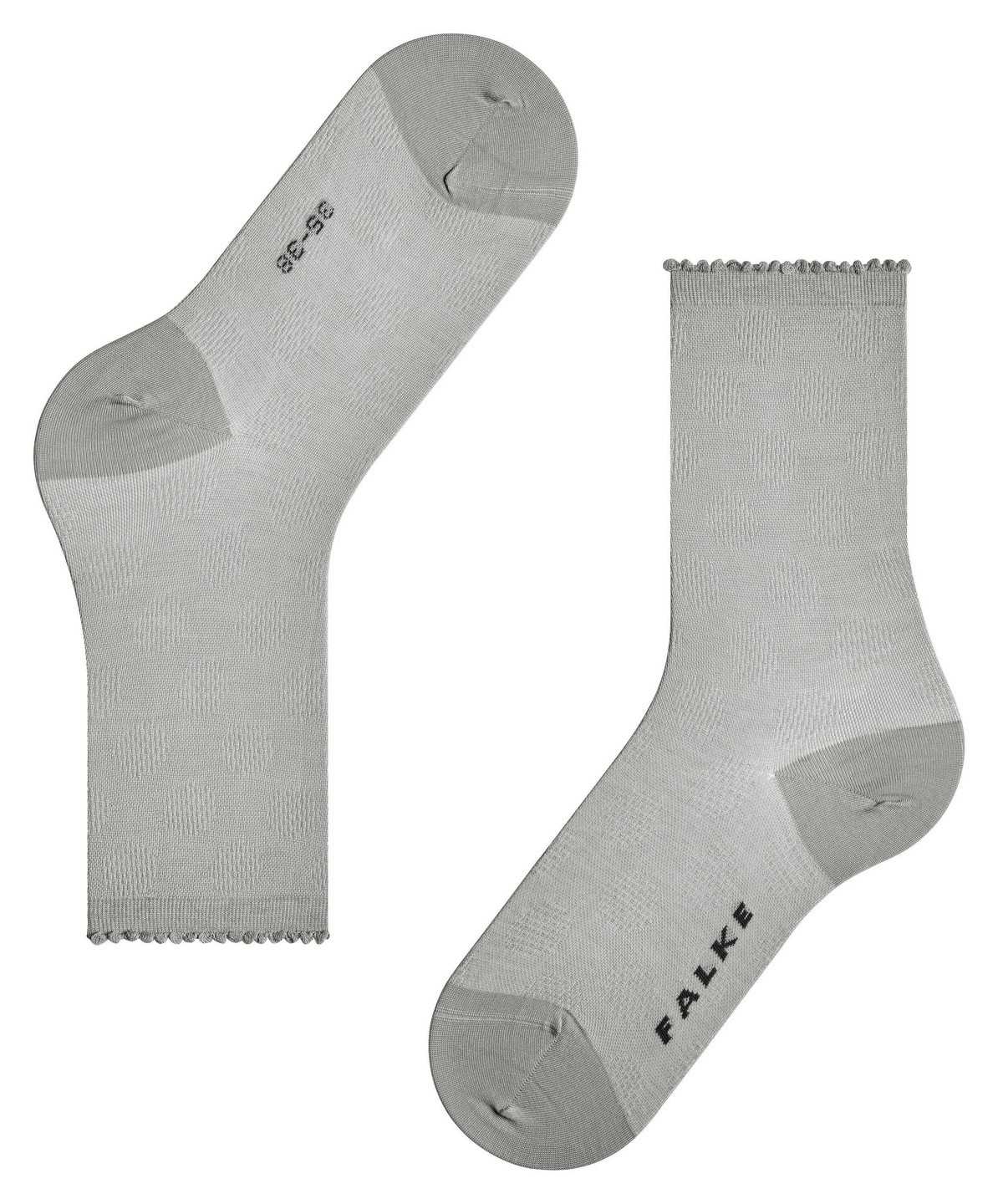 Skarpetki Falke Bold Dot Socks Damskie Szare | EILWCM-598