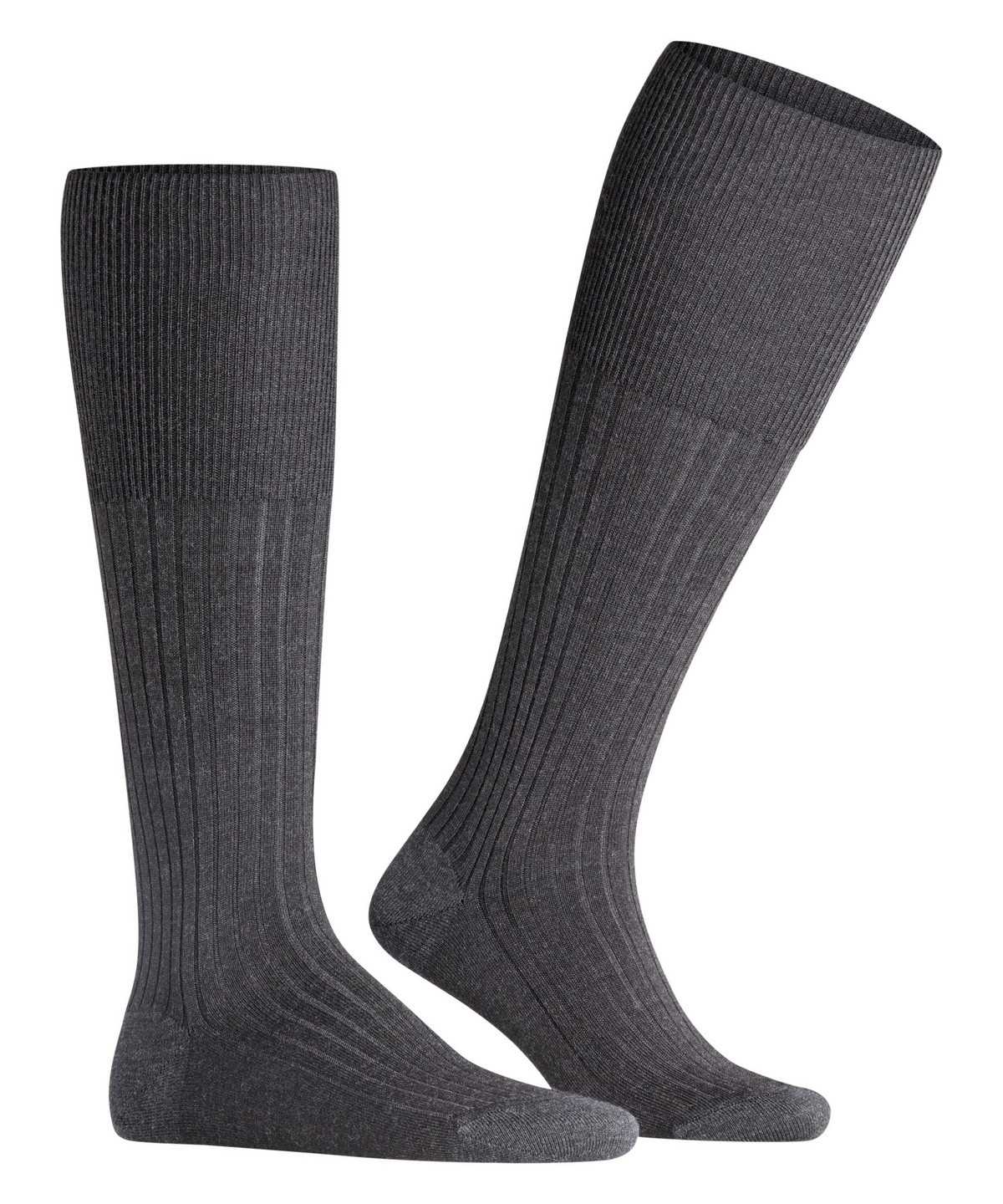 Skarpetki Falke Bristol Pure Knee-high Socks Męskie Szare | OPWEFY-513