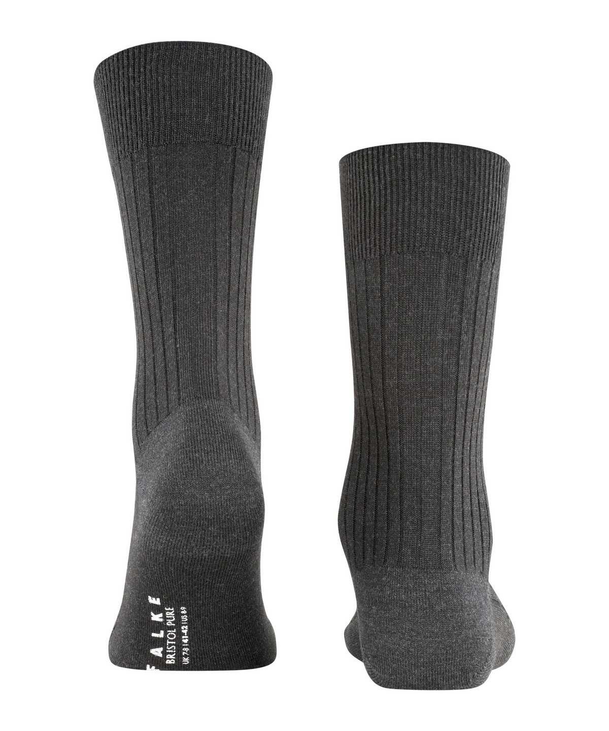 Skarpetki Falke Bristol Pure Socks Męskie Szare | NVIRUD-210