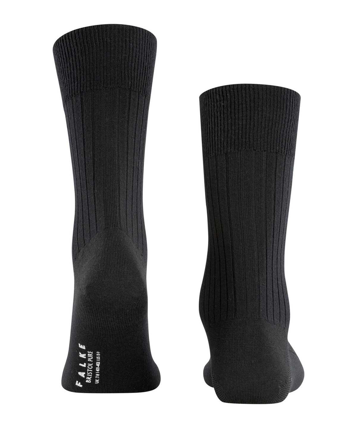 Skarpetki Falke Bristol Pure Socks Męskie Czarne | HQAWYD-346