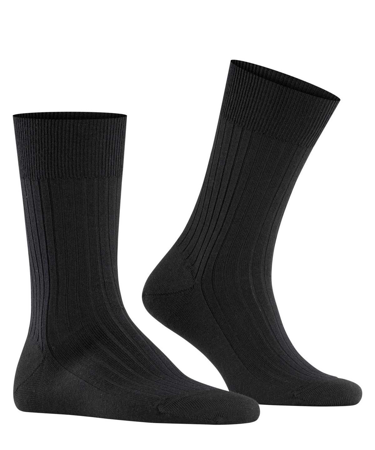 Skarpetki Falke Bristol Pure Socks Męskie Czarne | HQAWYD-346