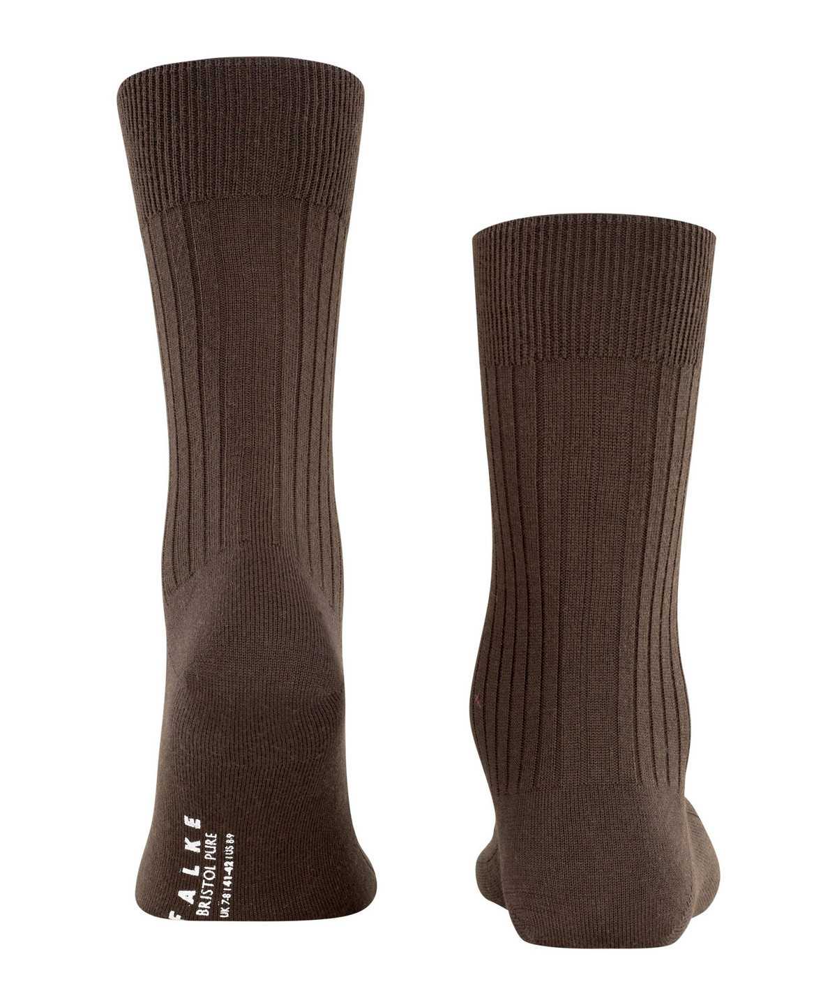 Skarpetki Falke Bristol Pure Socks Męskie Brązowe | PNOJST-213