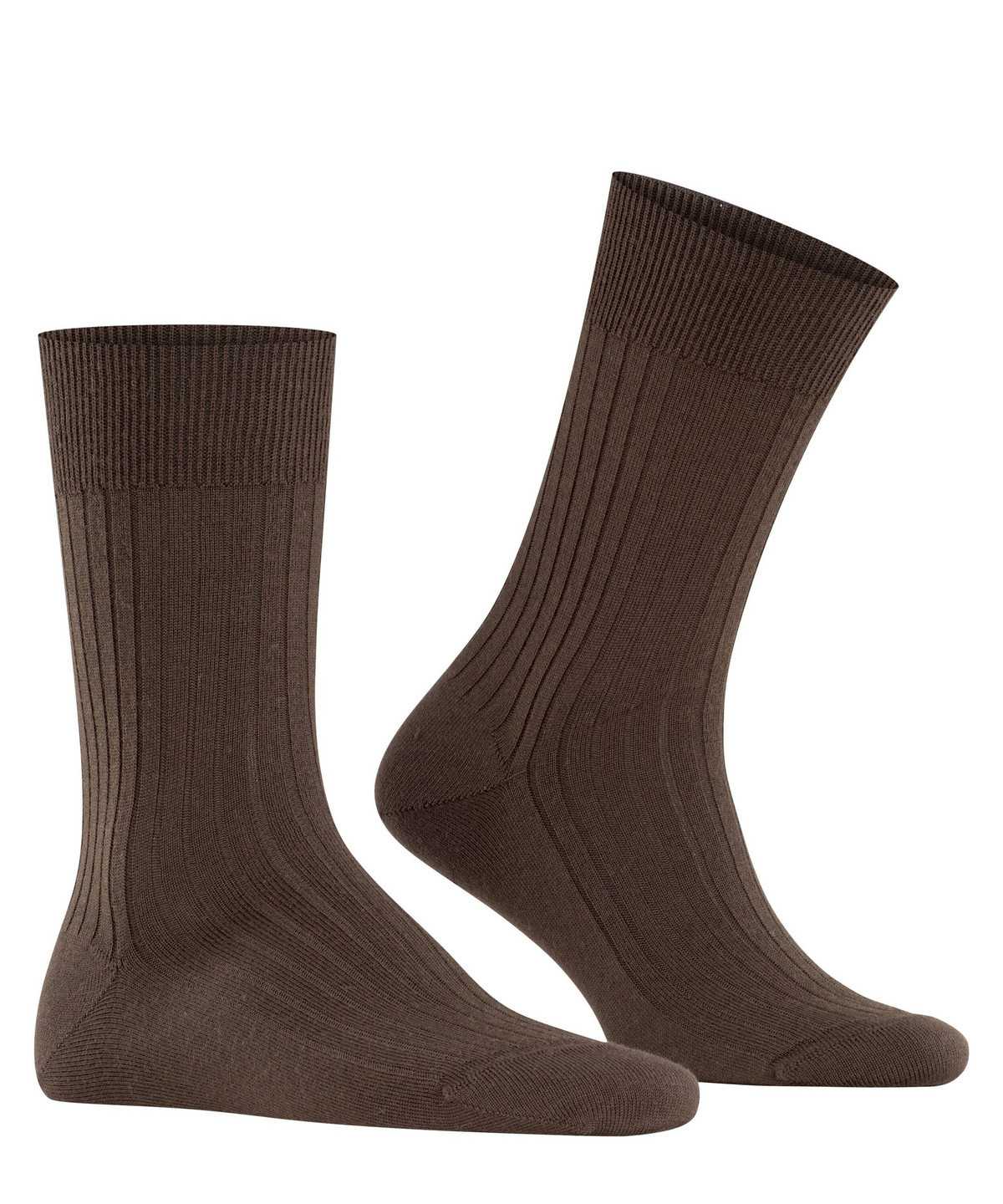 Skarpetki Falke Bristol Pure Socks Męskie Brązowe | PNOJST-213