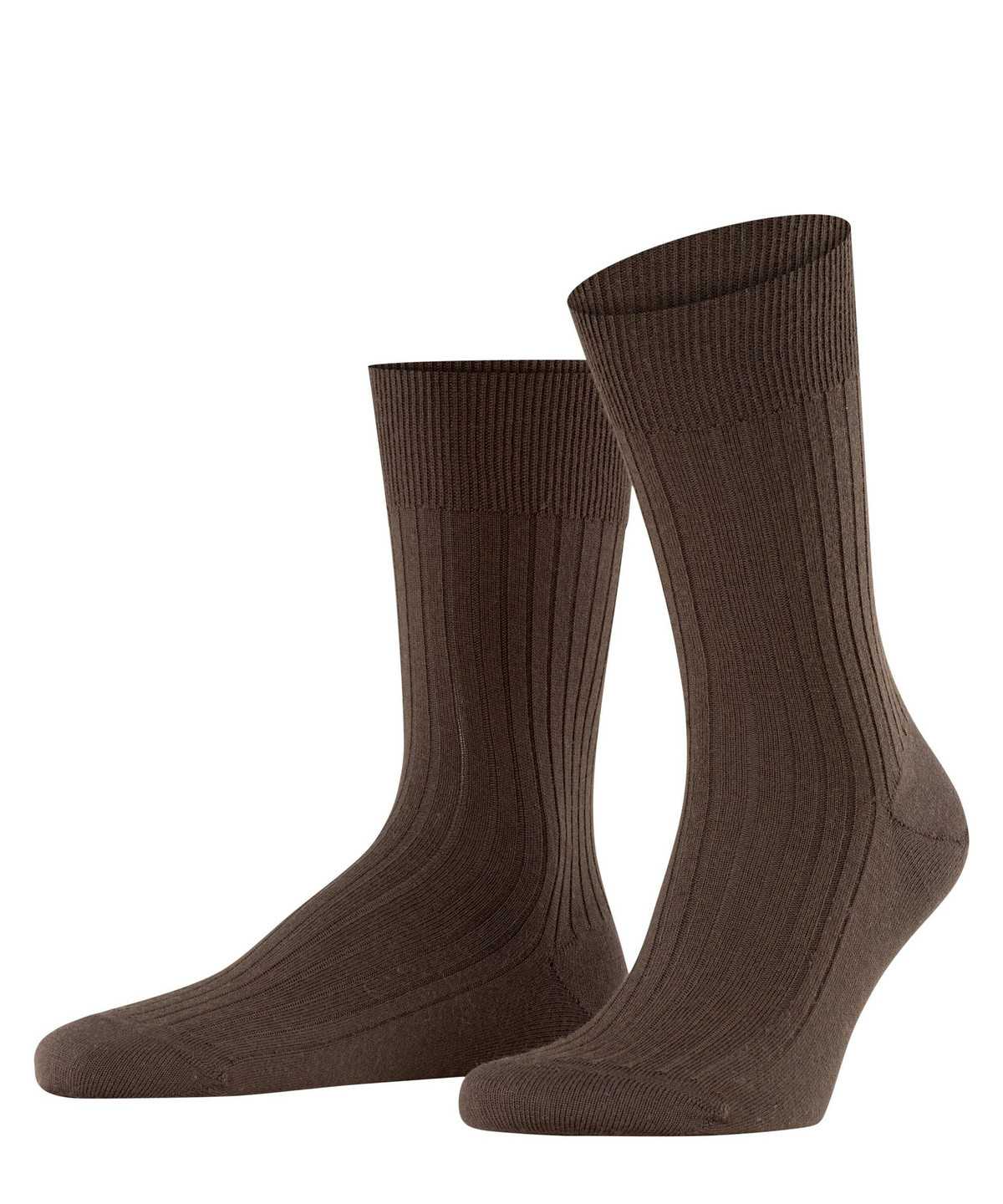 Skarpetki Falke Bristol Pure Socks Męskie Brązowe | PNOJST-213