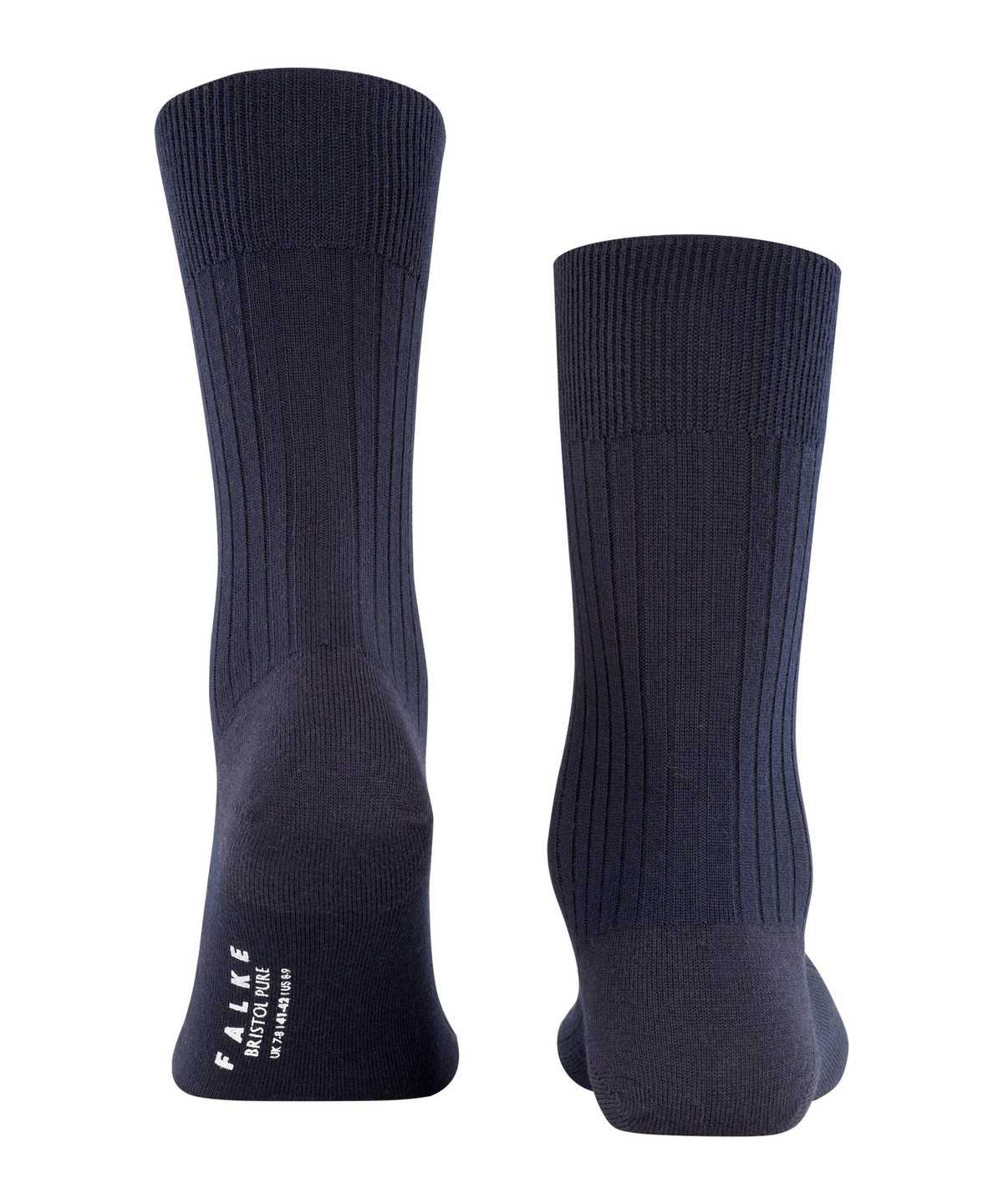 Skarpetki Falke Bristol Pure Socks Męskie Niebieskie | NYBDGE-594