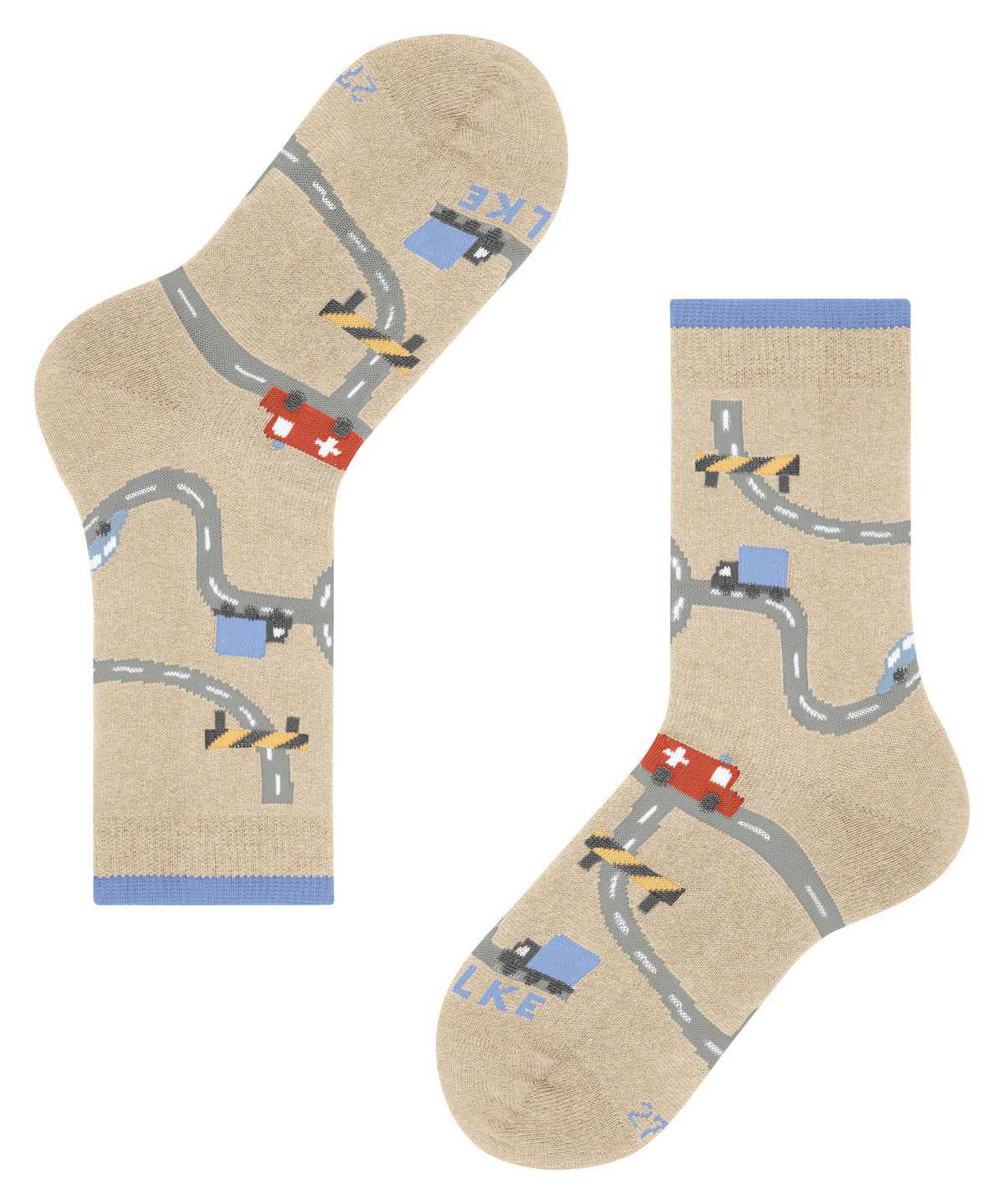 Skarpetki Falke City Life Socks Dziecięce Beżowe | EGVOBD-872