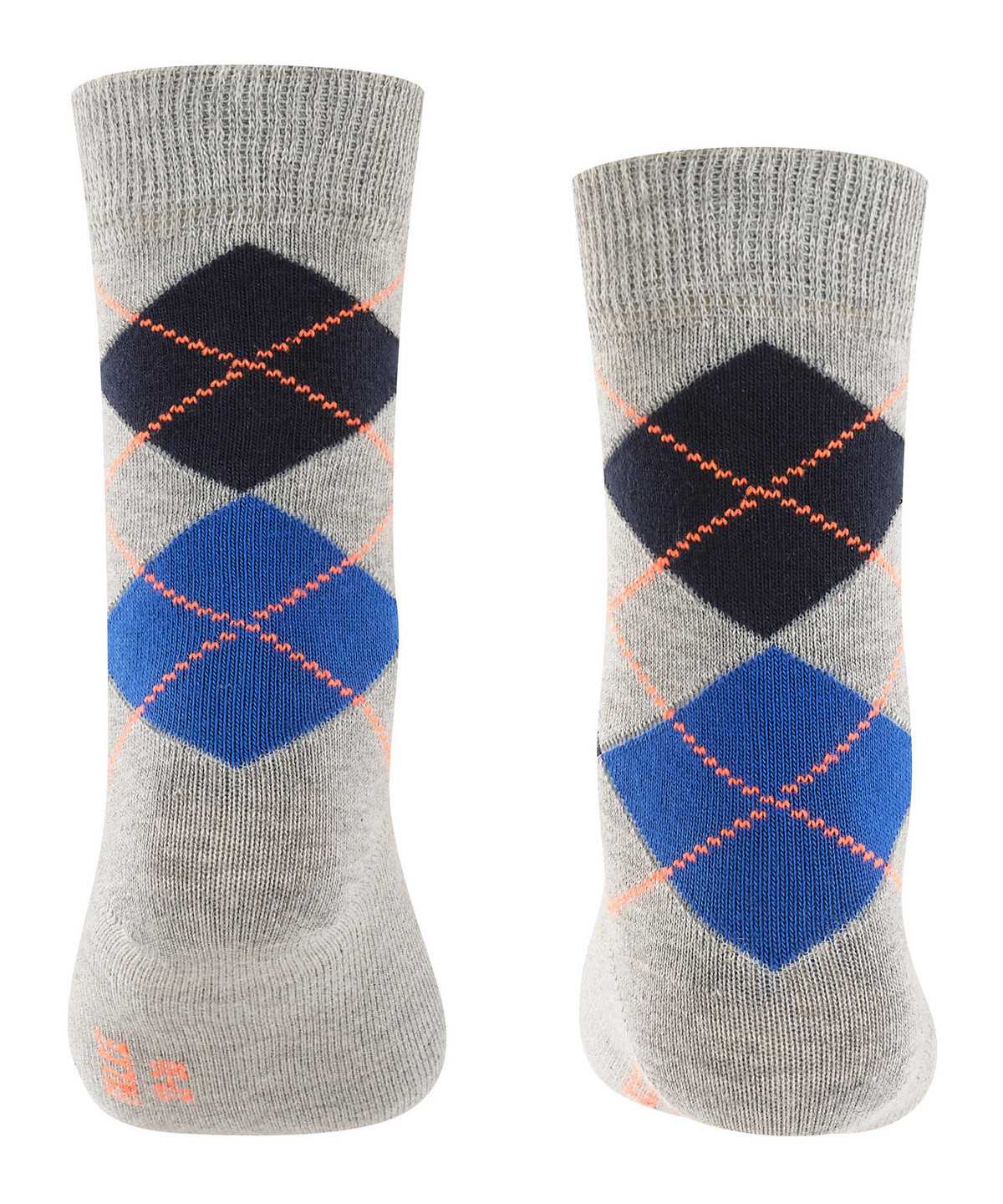 Skarpetki Falke Classic Argyle Socks Dziecięce Szare | OAWQIB-795