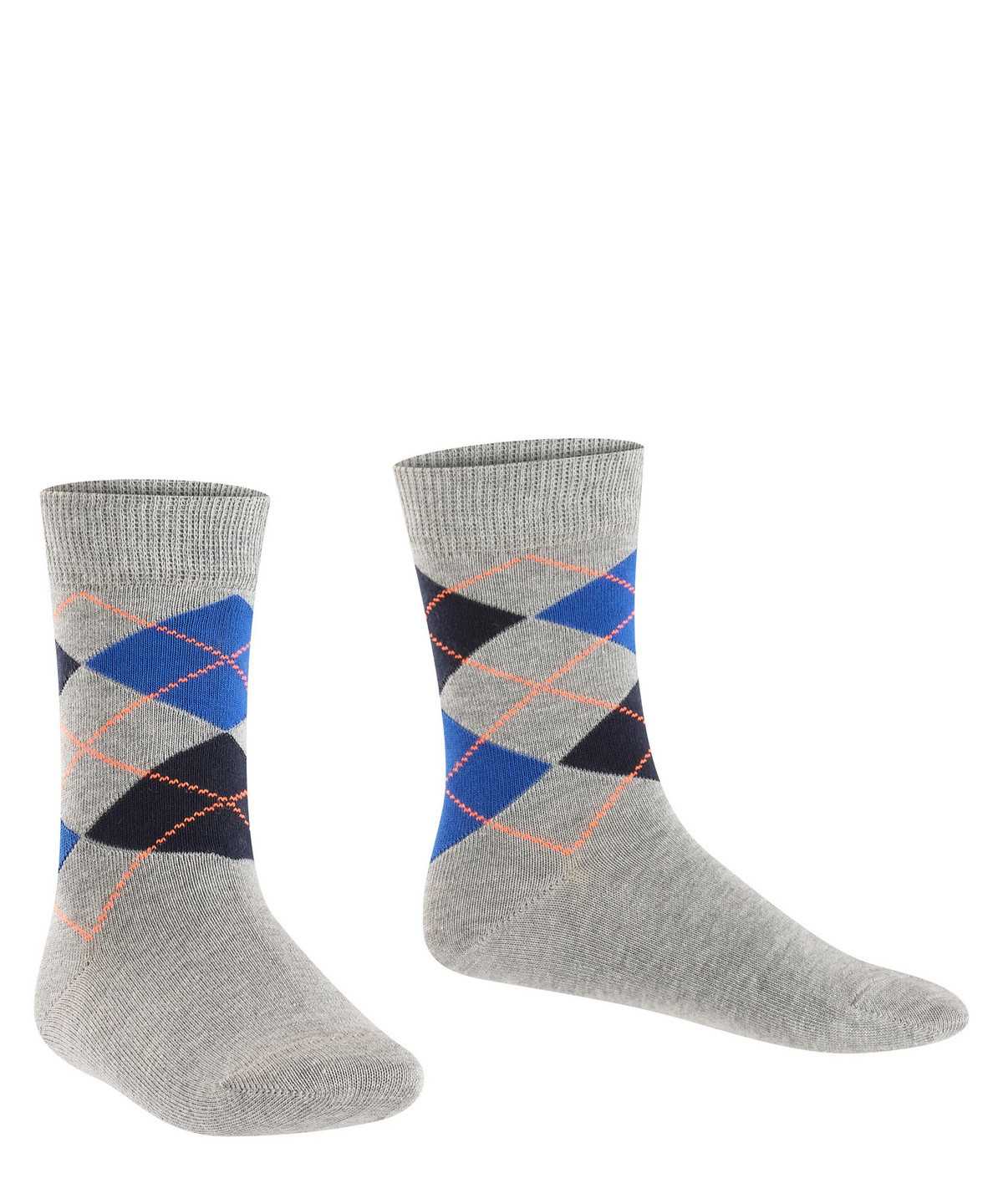 Skarpetki Falke Classic Argyle Socks Dziecięce Szare | OAWQIB-795