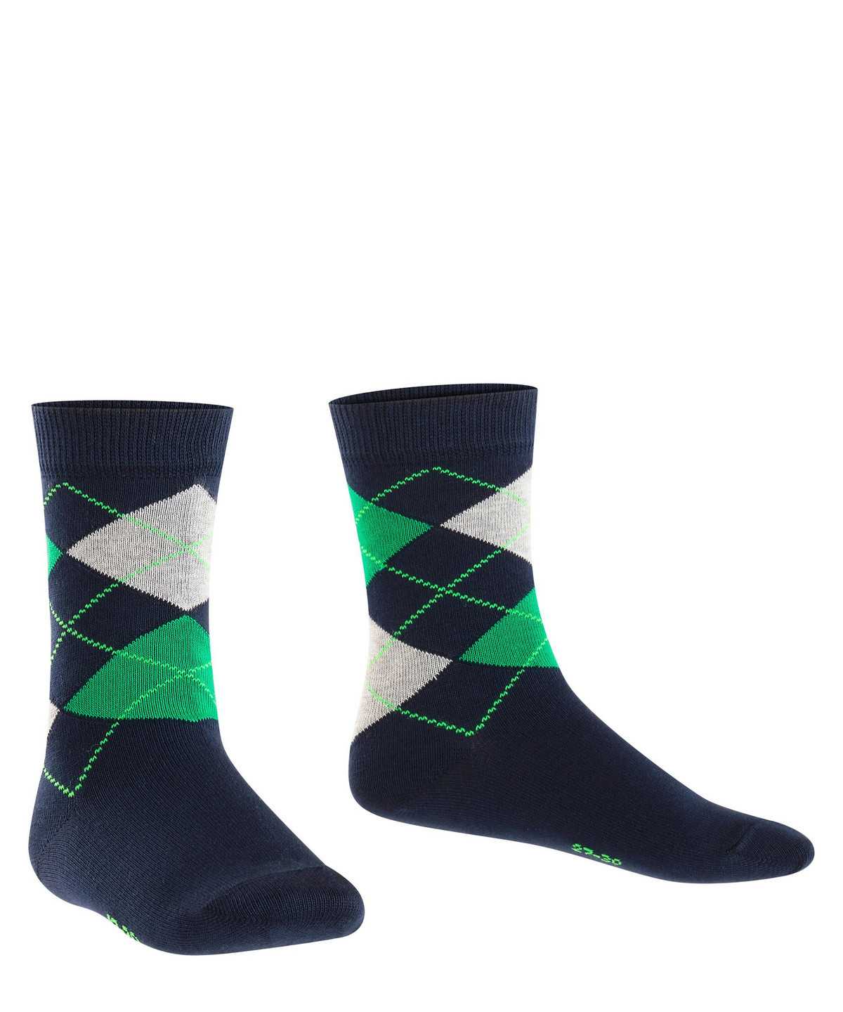 Skarpetki Falke Classic Argyle Socks Dziecięce Niebieskie | FDNVJC-083