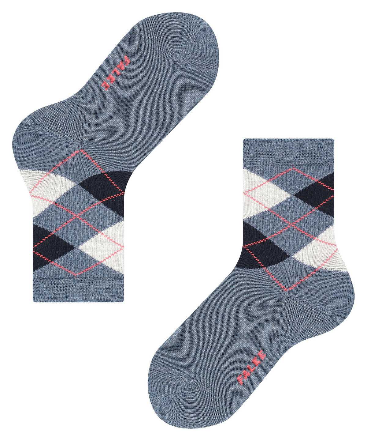 Skarpetki Falke Classic Argyle Socks Dziecięce Niebieskie | RKXJLG-924